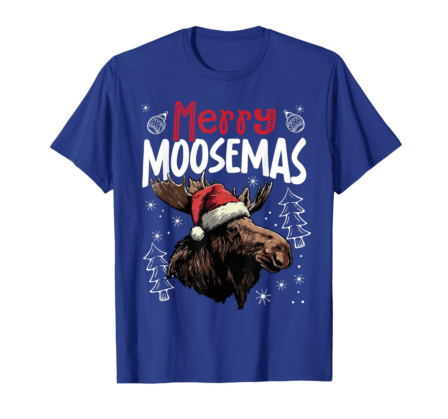 Merry Moosemas Funny Christmas Moose T-Shirt