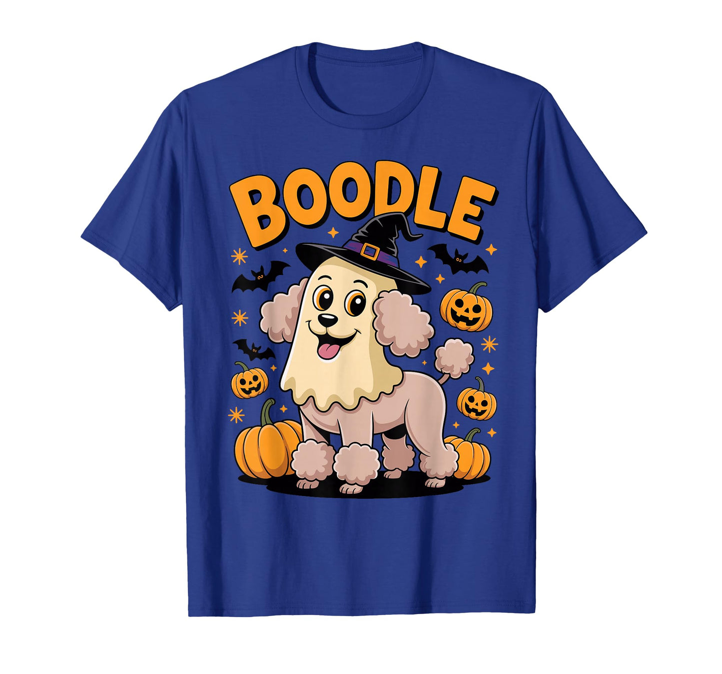 Boodle Funny Boo Spooky Witch Dog Poodle Halloween T-Shirt
