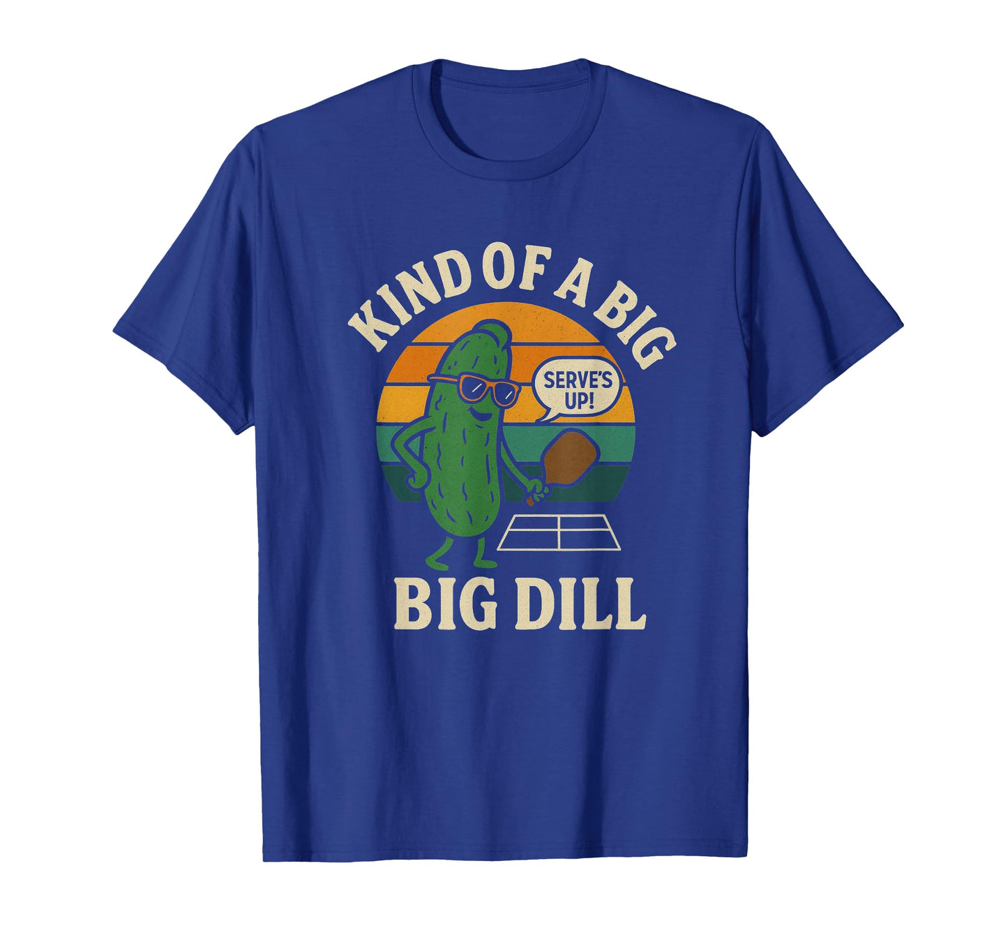 Funny Pickleball Pun Kind of A Big Deal Retro Vintage T-Shirt