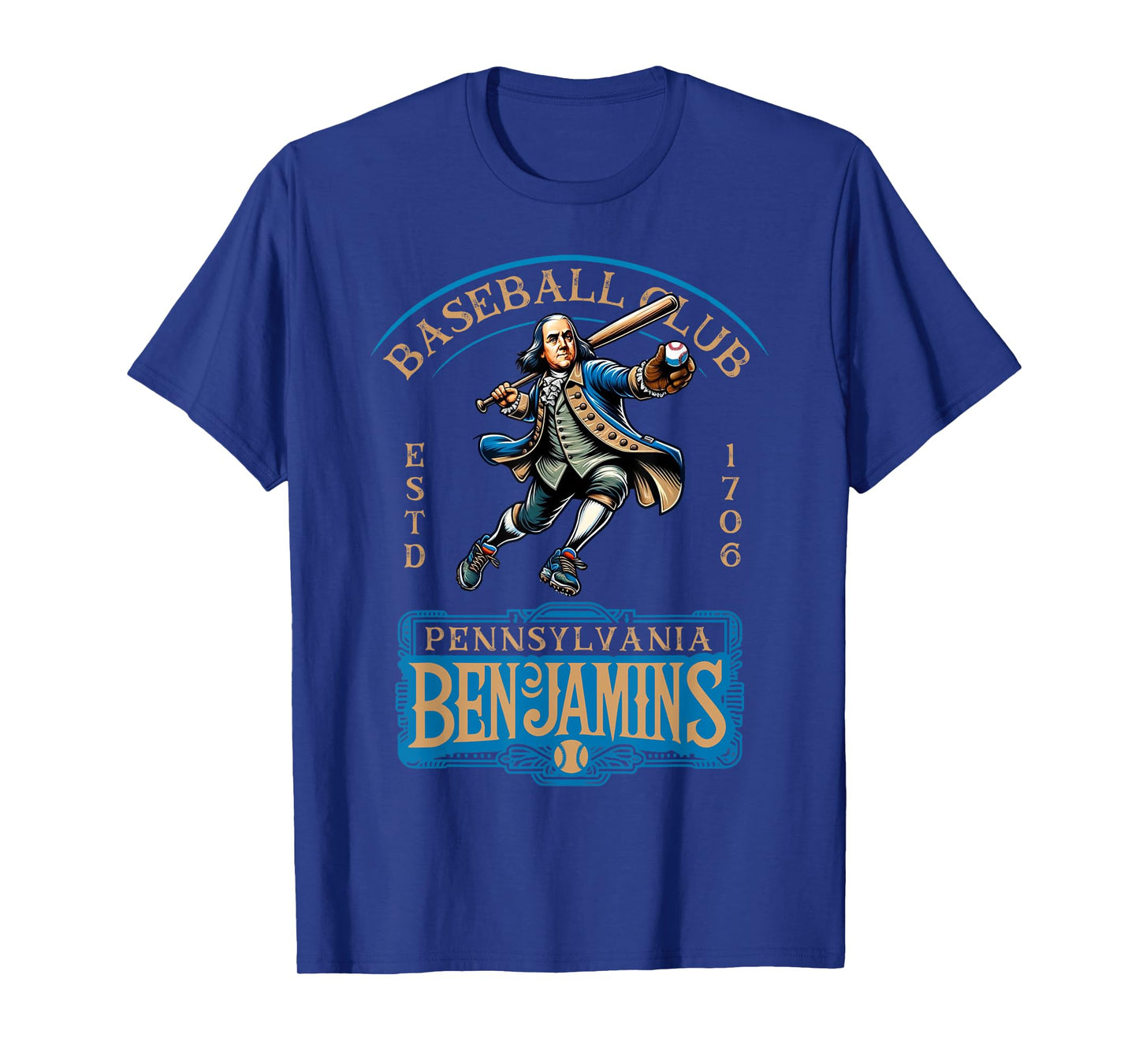 Pennslyvania Benjamins Retro Minor League Baseball Team T-Shirt