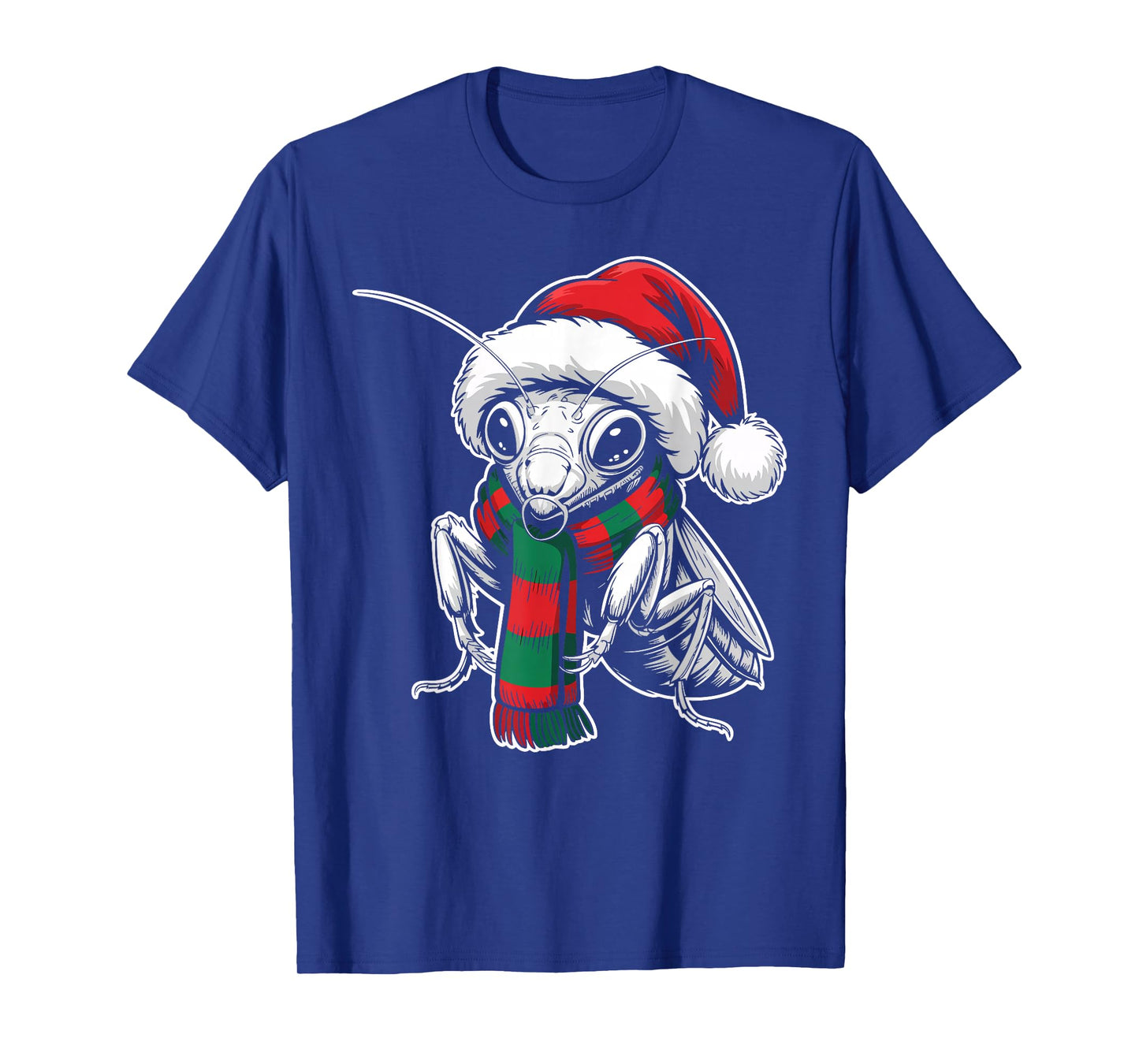Mantis Xmas Santa Hat Scarf Christmas Costume T-Shirt