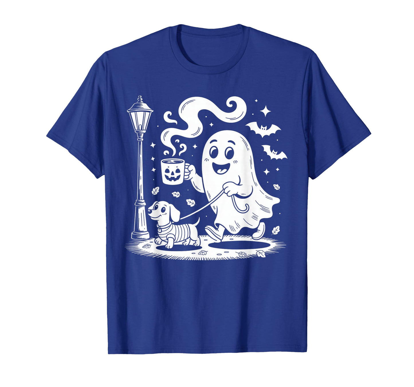 Funny Dachshund Ghost Halloween Spooky Season Weenie Dog T-Shirt