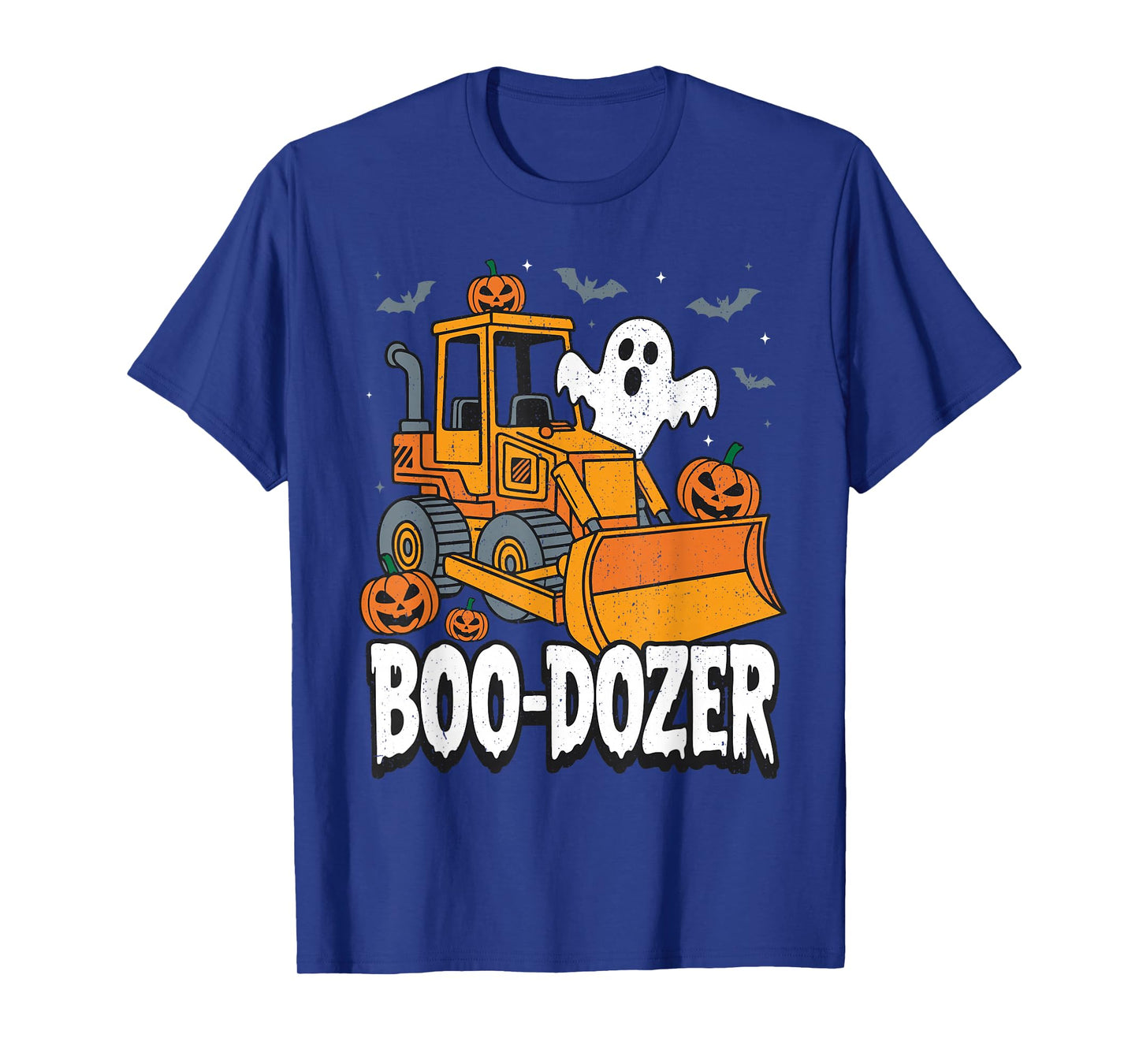 Bulldozer Boy Halloween Boo Dozer Construction Truck Kids T-Shirt