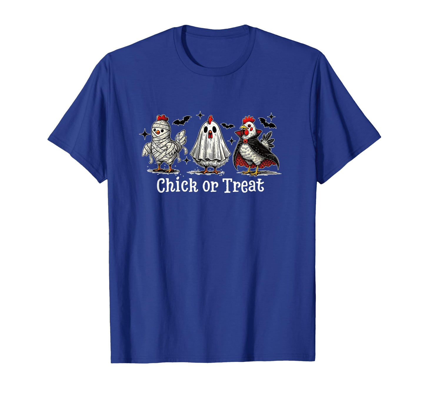 Chick Or Treat Halloween Pumpkin Ghost Spooky Funny Chicken T-Shirt