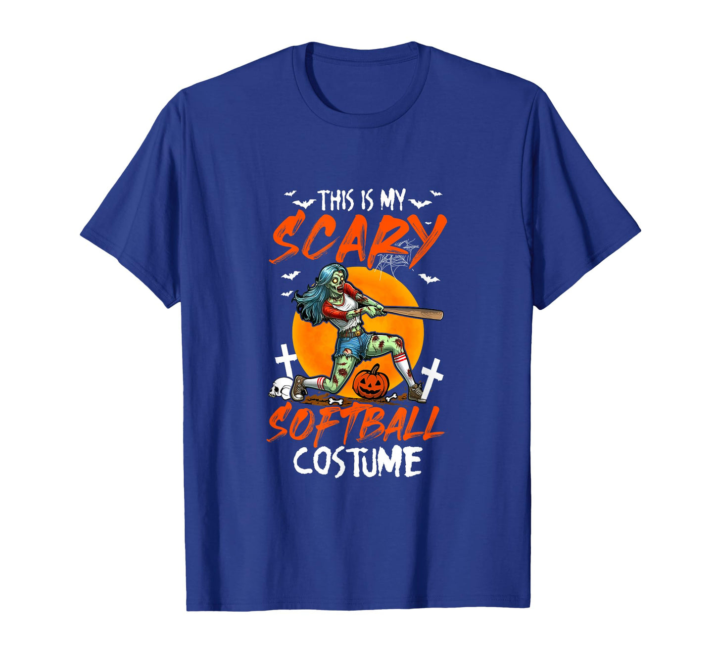 My Scary Softball Costume Halloween Player Matching Team T-Shirt