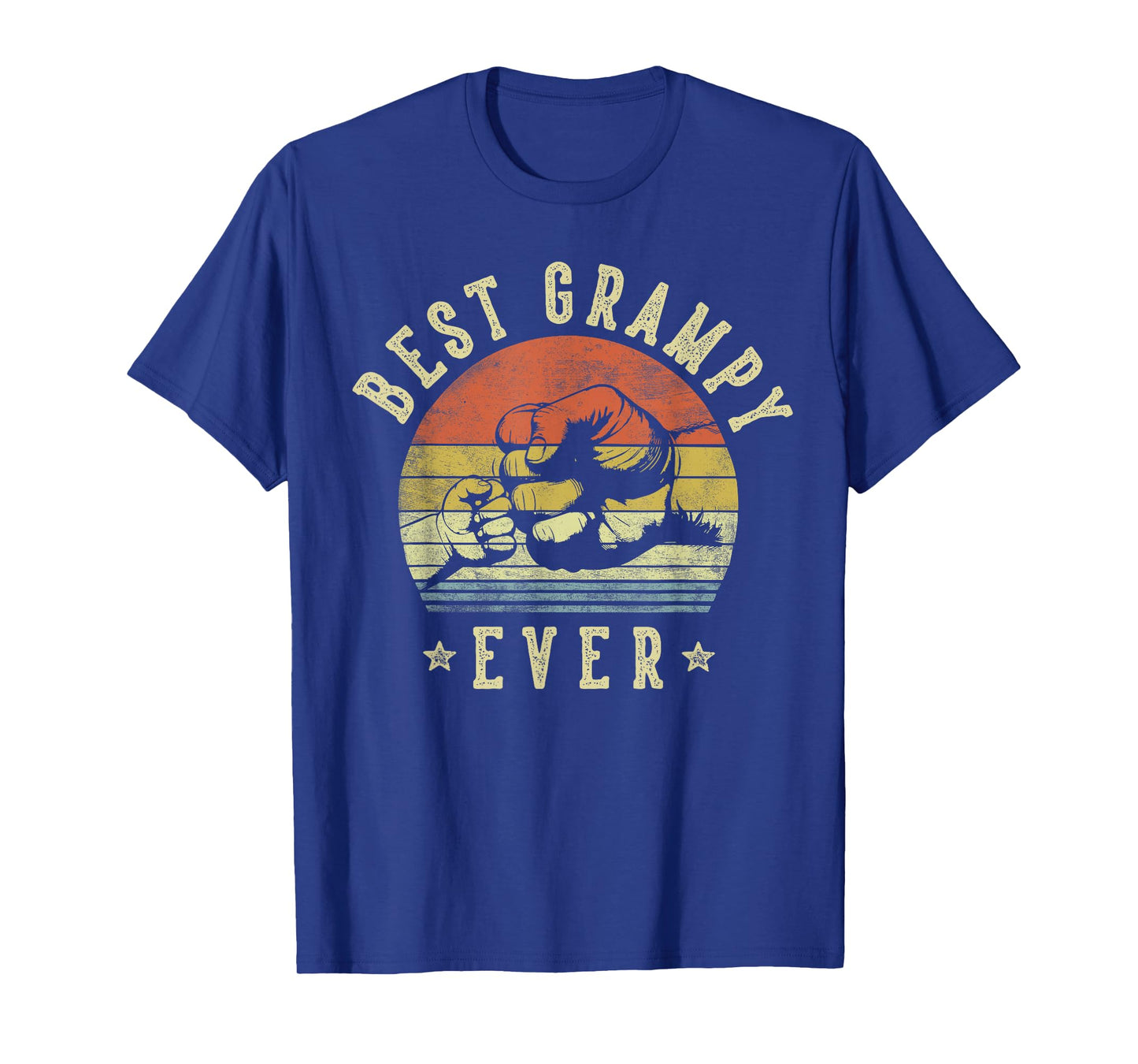 Best Grampy Ever - Retro Fist Bump Vintage Design Grampy T-Shirt