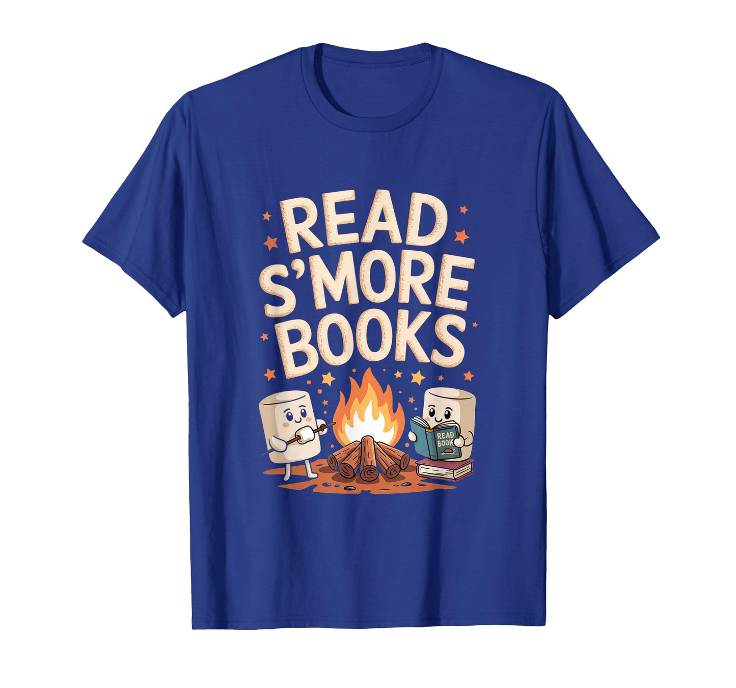 Read S'more Books Camping Outdoors Travel Campfire Smores T-Shirt