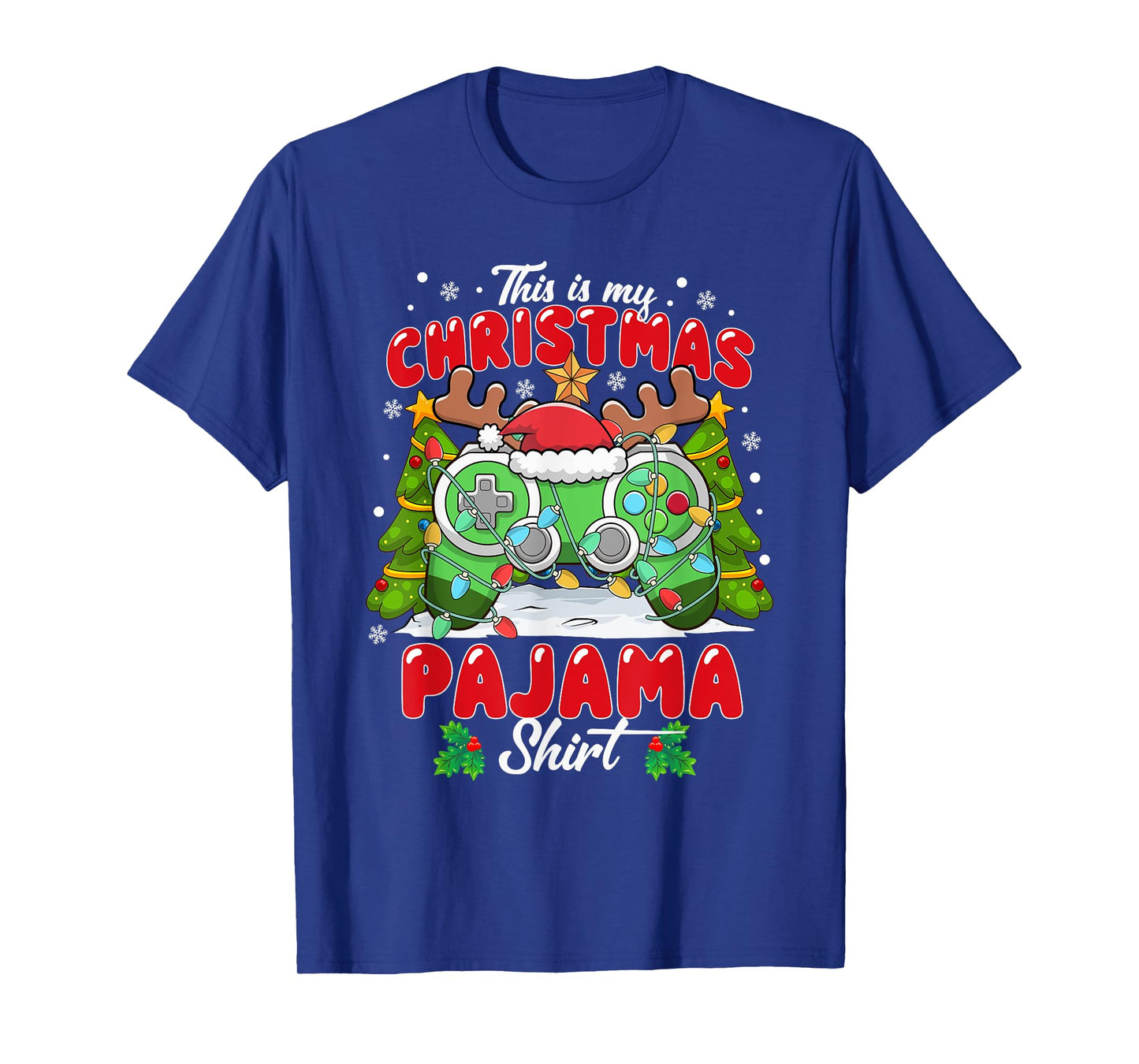 This is My Christmas Pajama Video Game Gamer Men Boys Kids T-Shirt