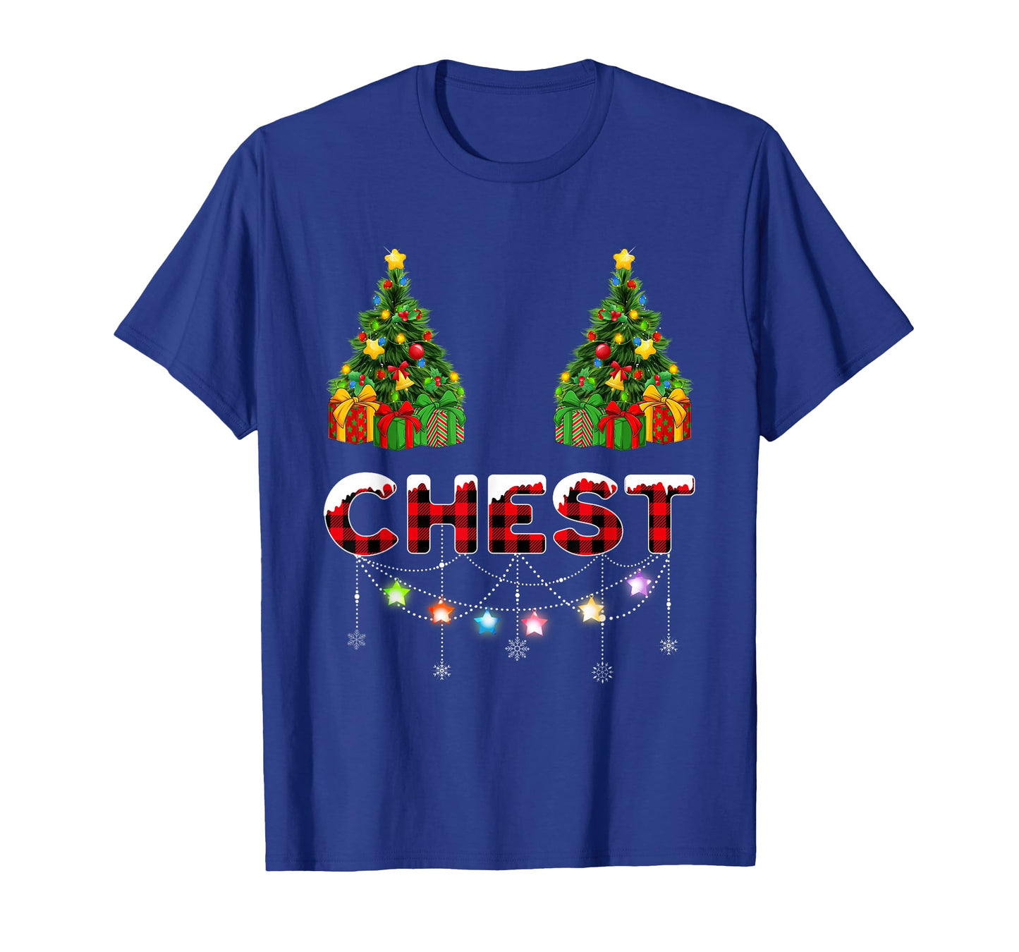 Chest Nuts Christmas Lights Matching Family Couples Xmas T-Shirt
