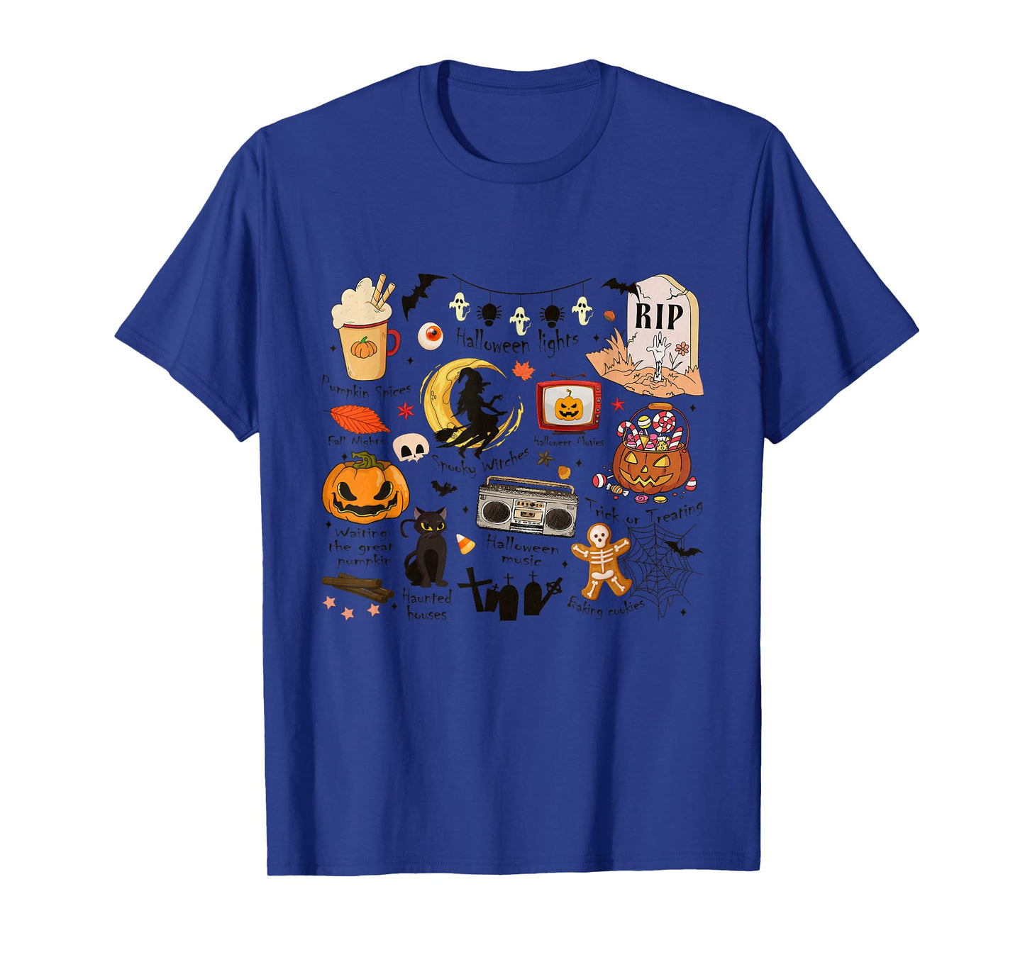 Retro Vintage 90's Halloween Season Party Pumpkin Witch T-Shirt
