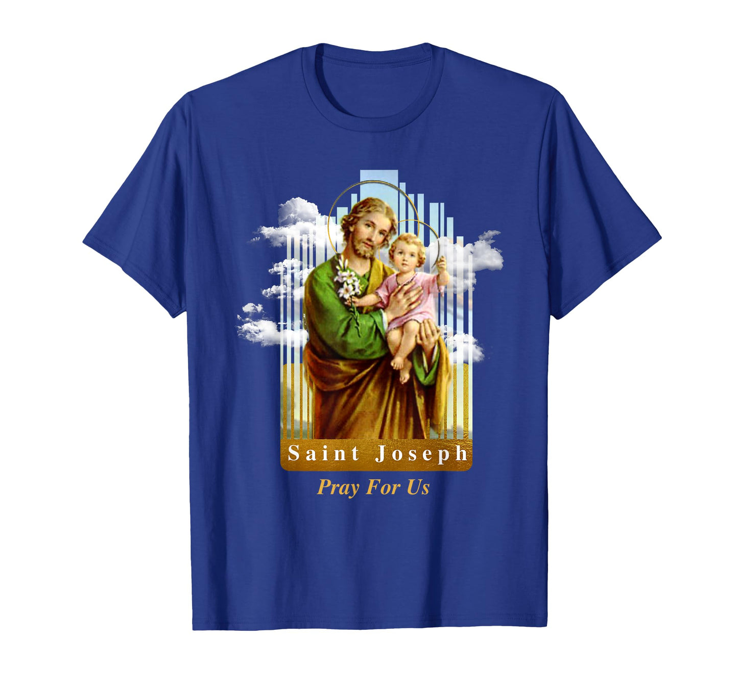 Saint Joseph Catholic Church St. Joseph With Infant Jesus T-Shirt
