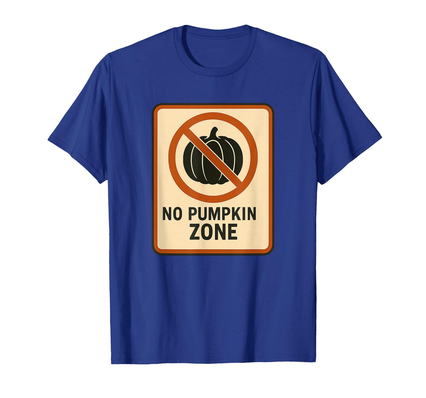 No Pumpkin Zone Halloween Design Scary Spooky Ghost Costume T-Shirt