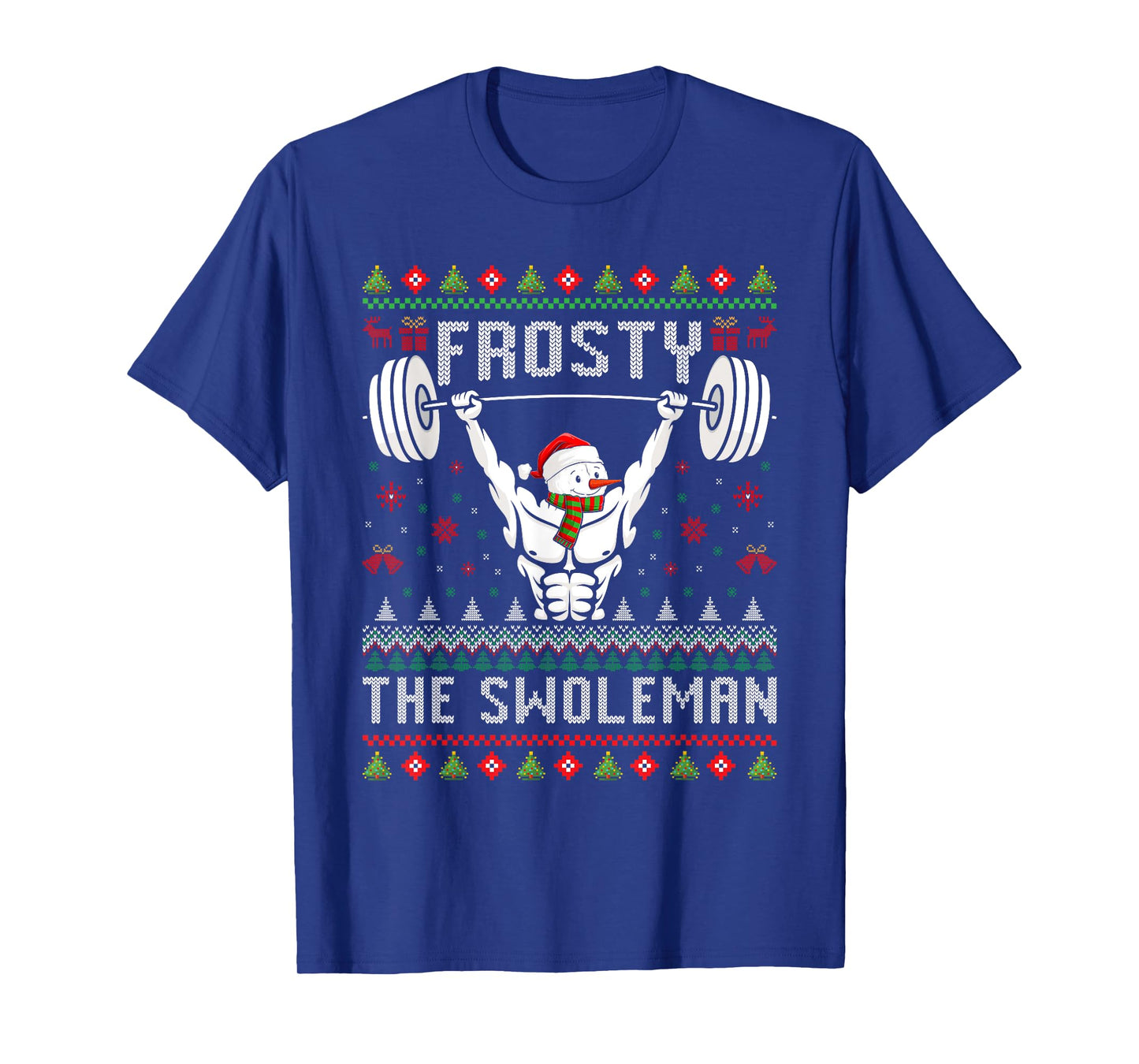 Frosty the Swoleman Fitness Snowman Gym Snowmen T-Shirt