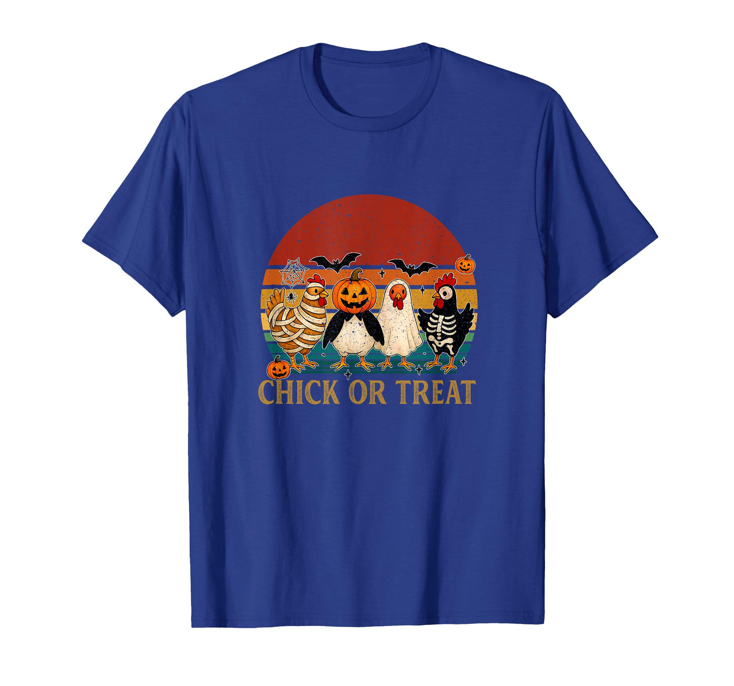 Chick Or Treat Halloween Pumpkin Ghost Spooky Funny Chicken T-Shirt