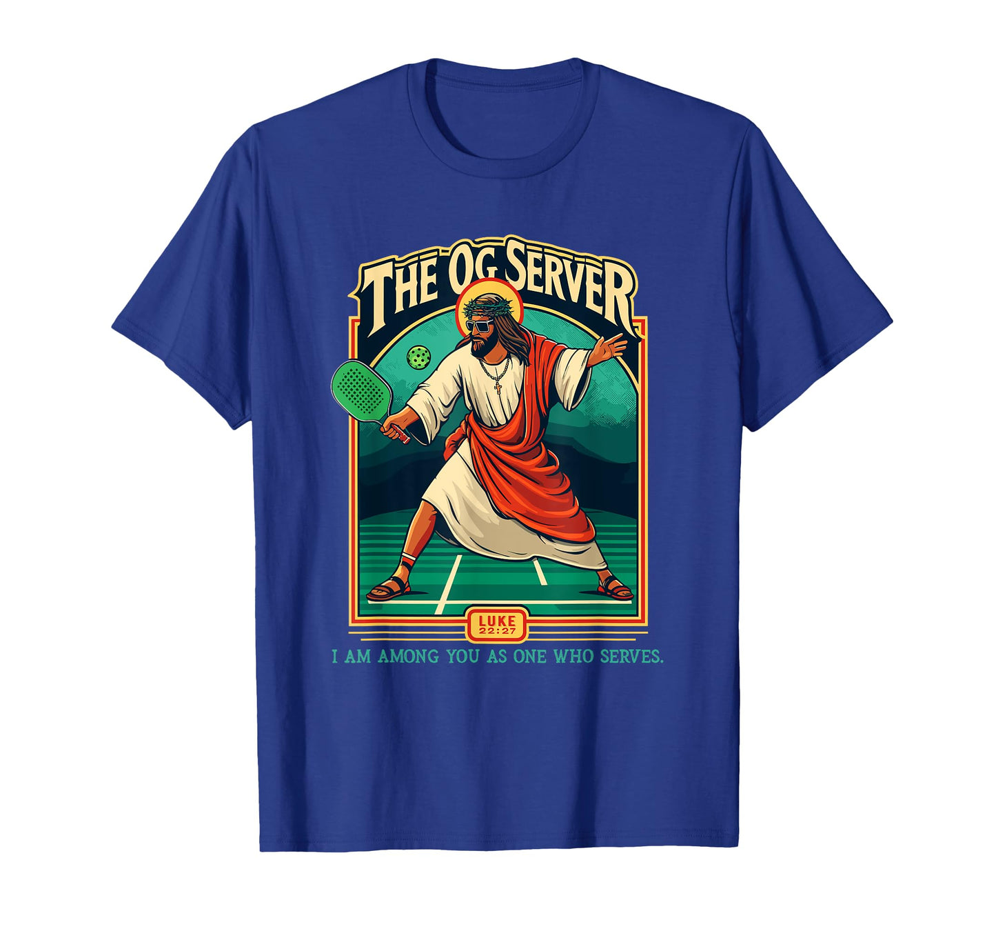 Christian Pickleball Jesus OG Server Religious Player T-Shirt