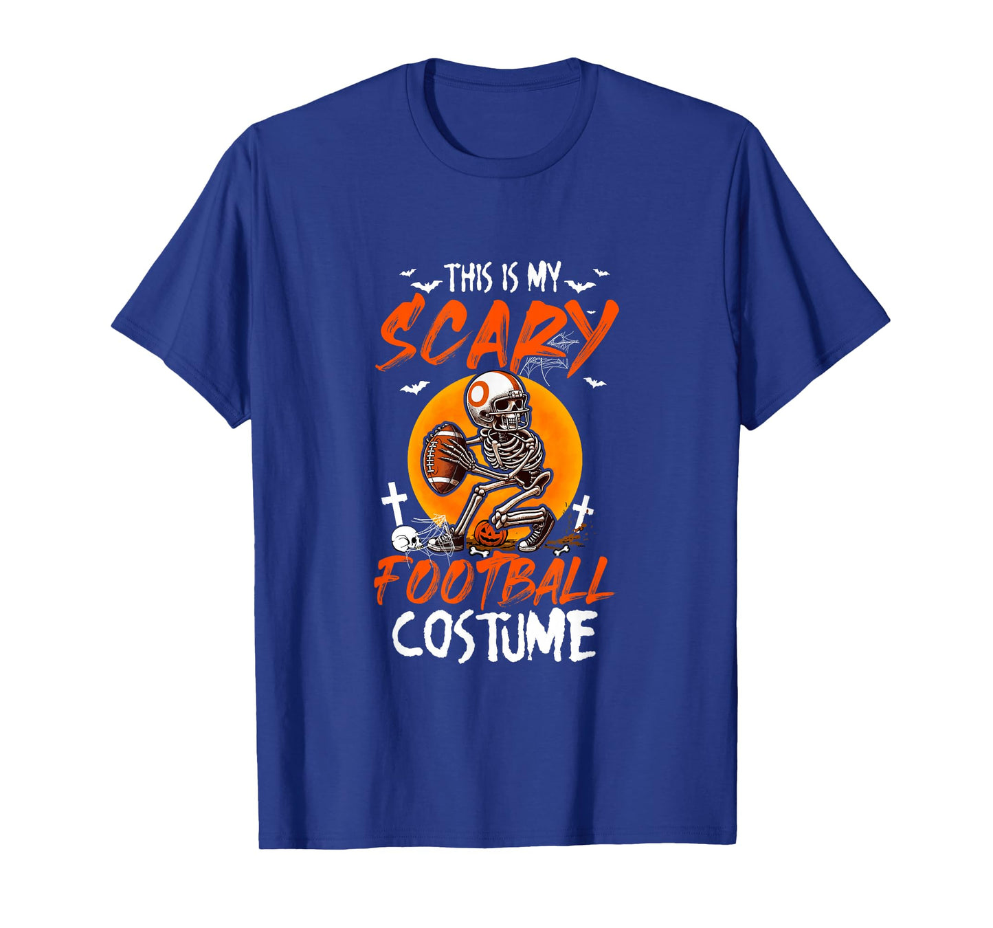 My Scary Football Costume Skeleton Halloween Player Team T-Shirt