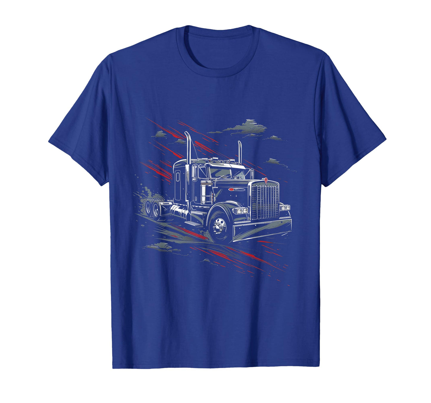 18-Wheeler Truck Vector T-Shirt