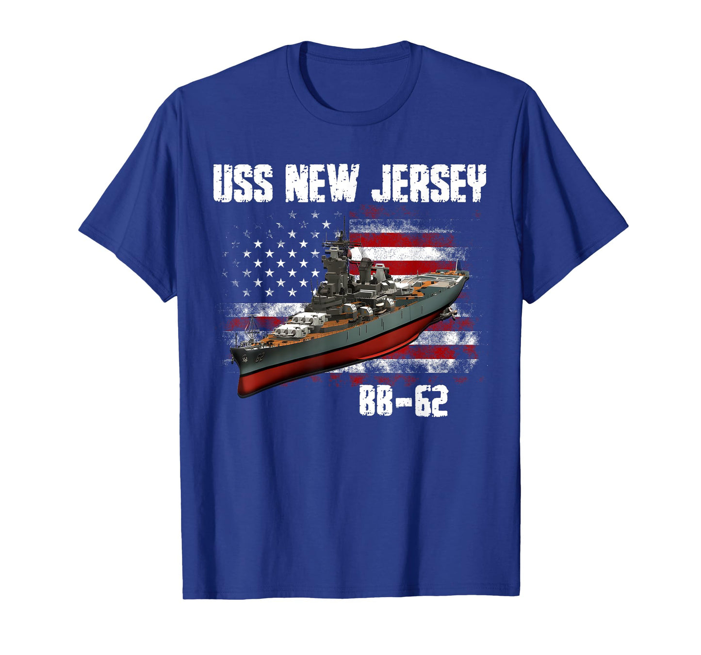 WW2 American Battleship USS New Jersey BB-62 Warship Veteran T-Shirt