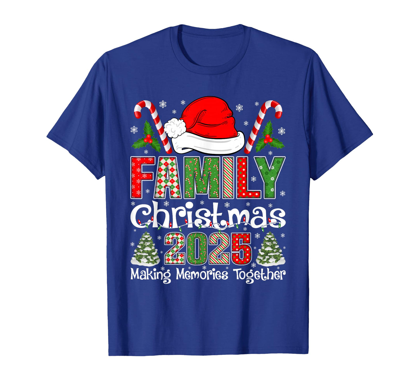 Family Christmas 2025 Squad Santa Elf Xmas Matching Outfit T-Shirt