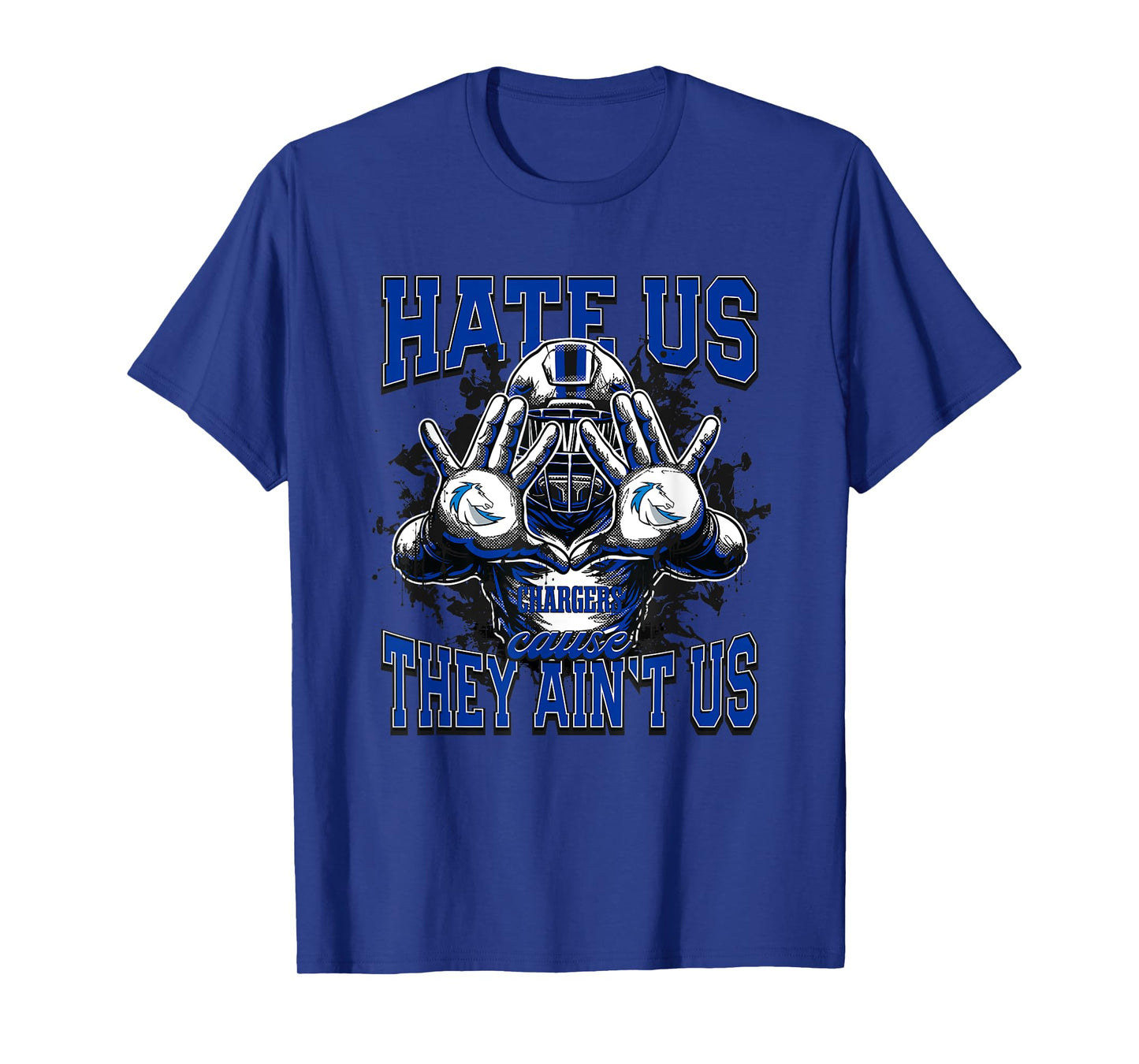 Clear Springs Chargers Logo Hate Us Cause They Ain't HS T-Shirt