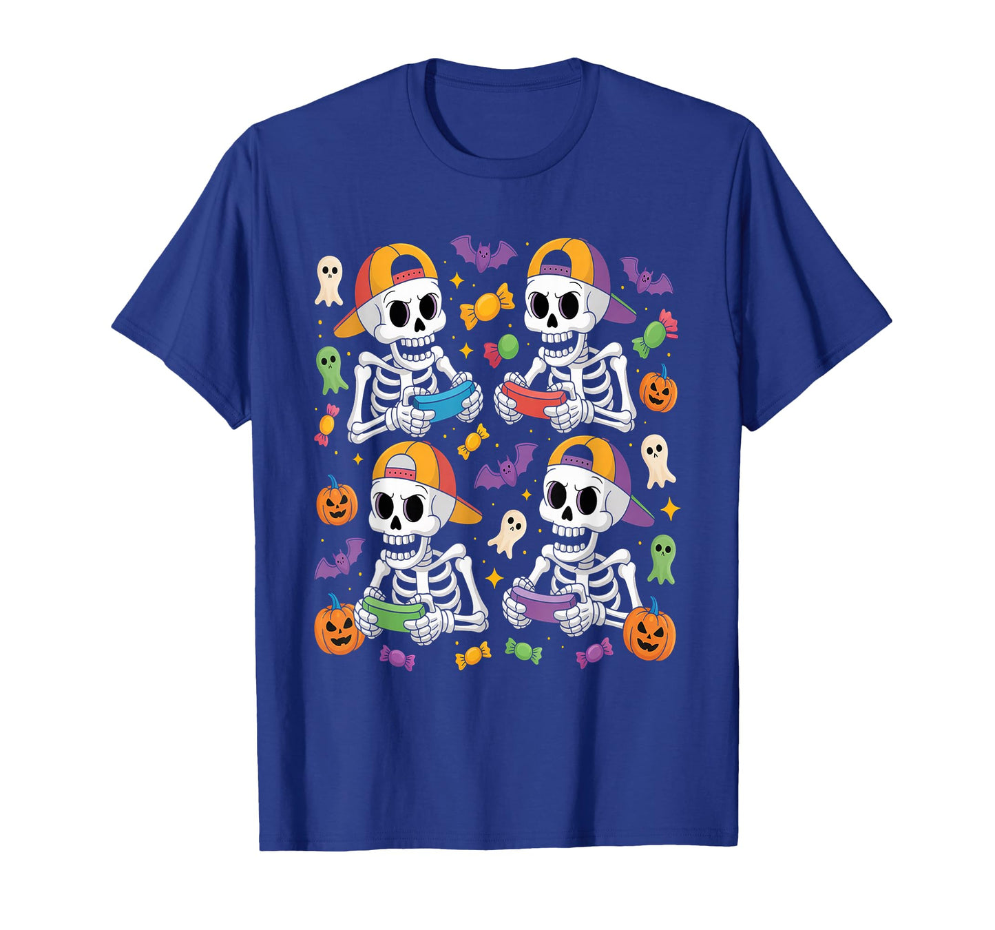 Skeleton Gamer - Halloween Video Games Spooky Controller T-Shirt