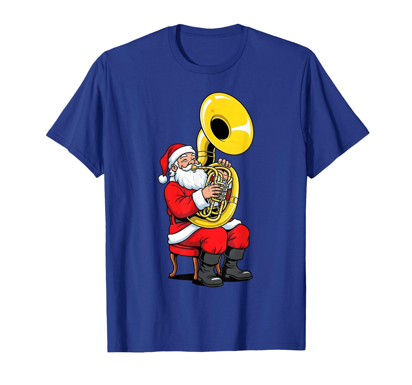 Sousaphone Christmas Xmas Santa Marching Band Tuba Musician T-Shirt