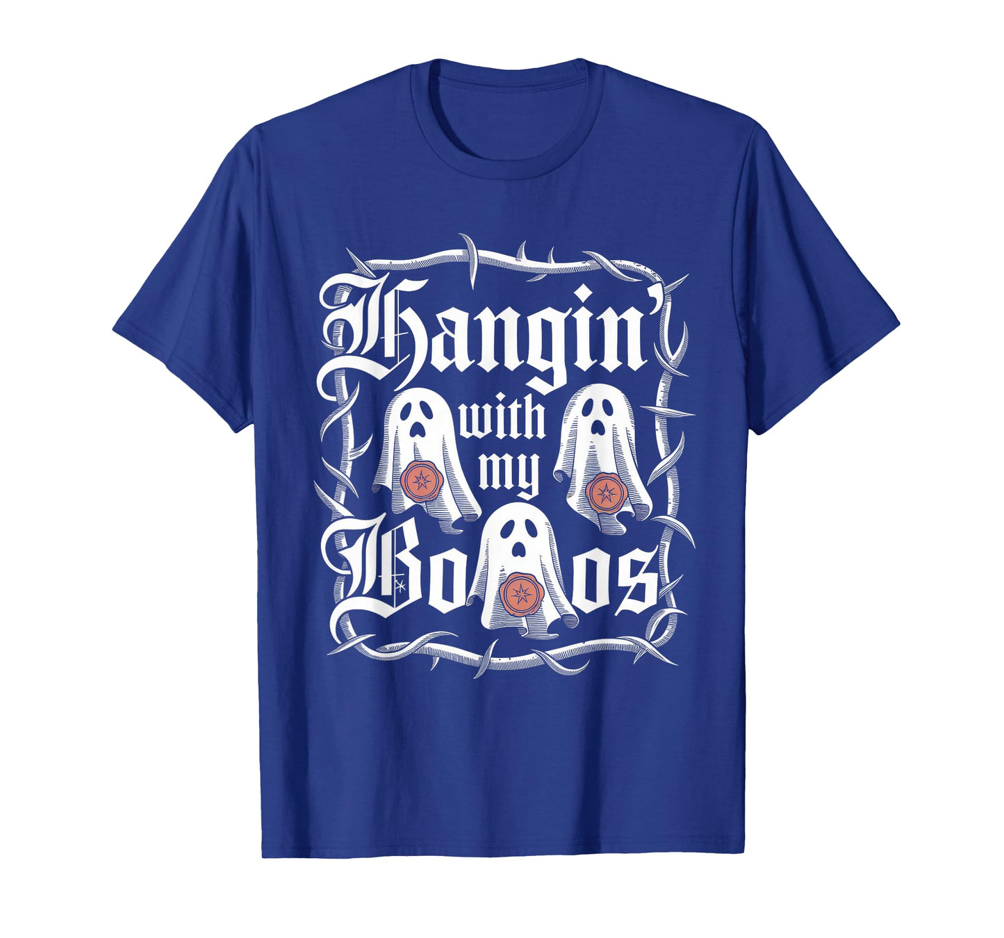 Hangin' with My Boos Tshirt Halloween Ghost Scary Witch Men T-Shirt