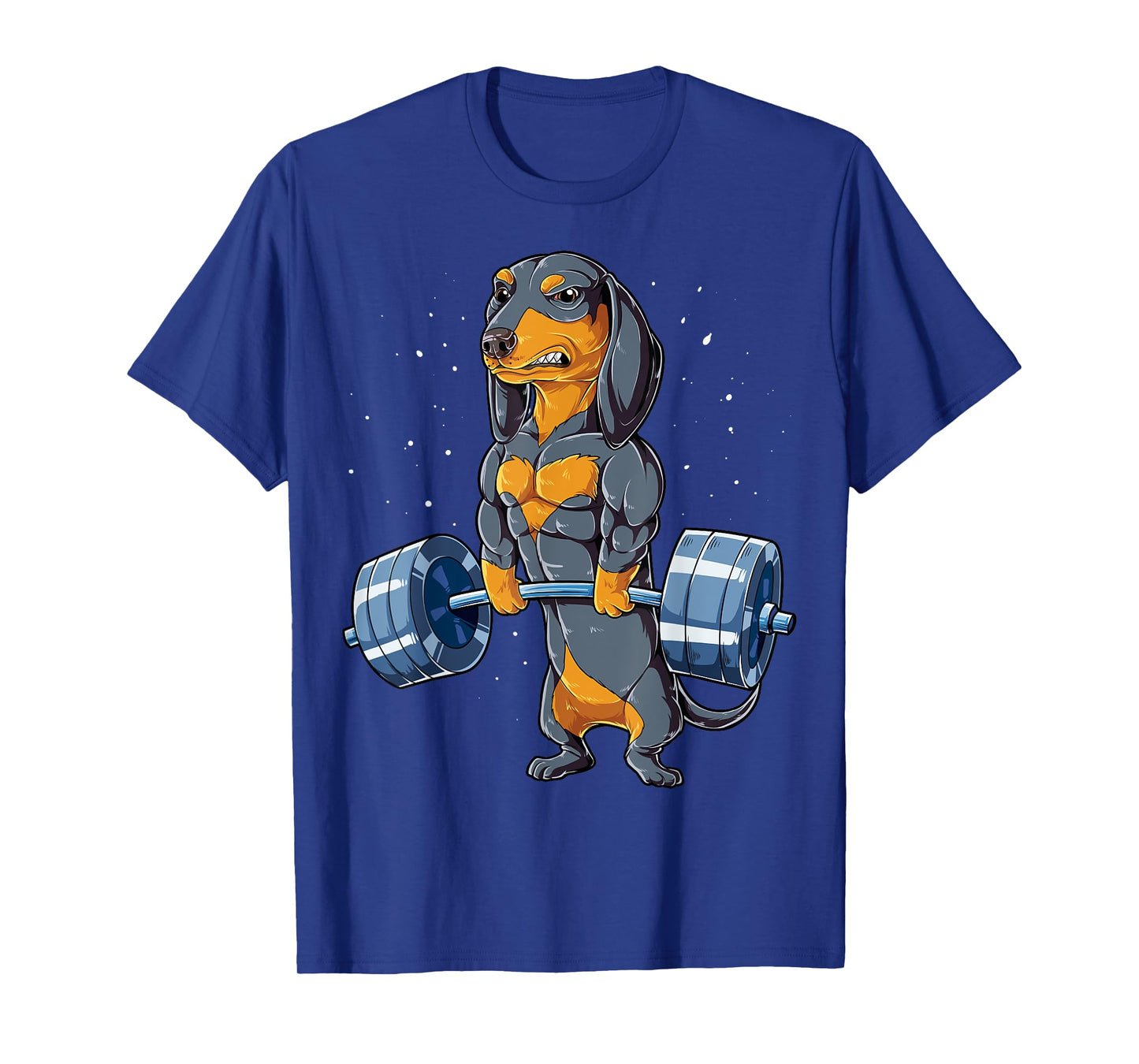 Dachshund Weightlifting Funny Deadlift Men Fitness Gym Gifts T-Shirt