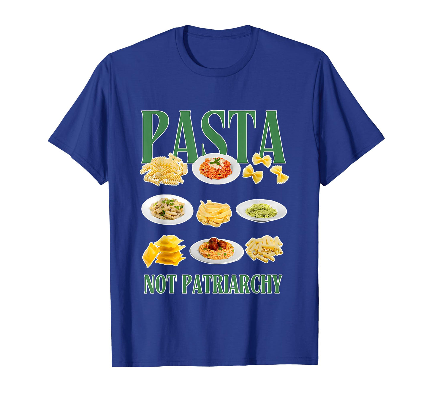 Pasta Not Patriarchy Apparel T-Shirt, Small, Black
