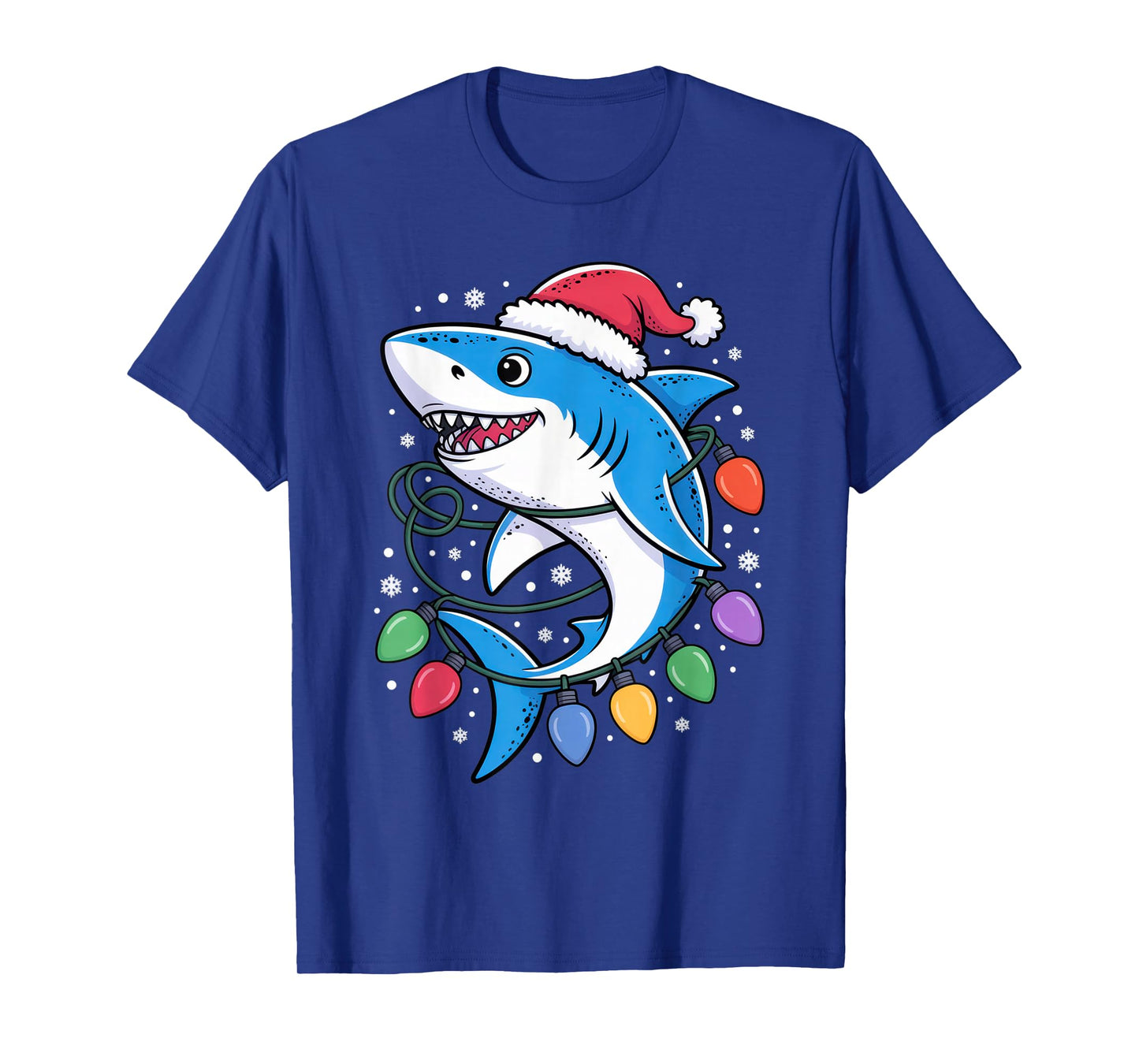 Santa Shark Dad Funny Holiday Ocean Vibes Christmas Sweater T-Shirt