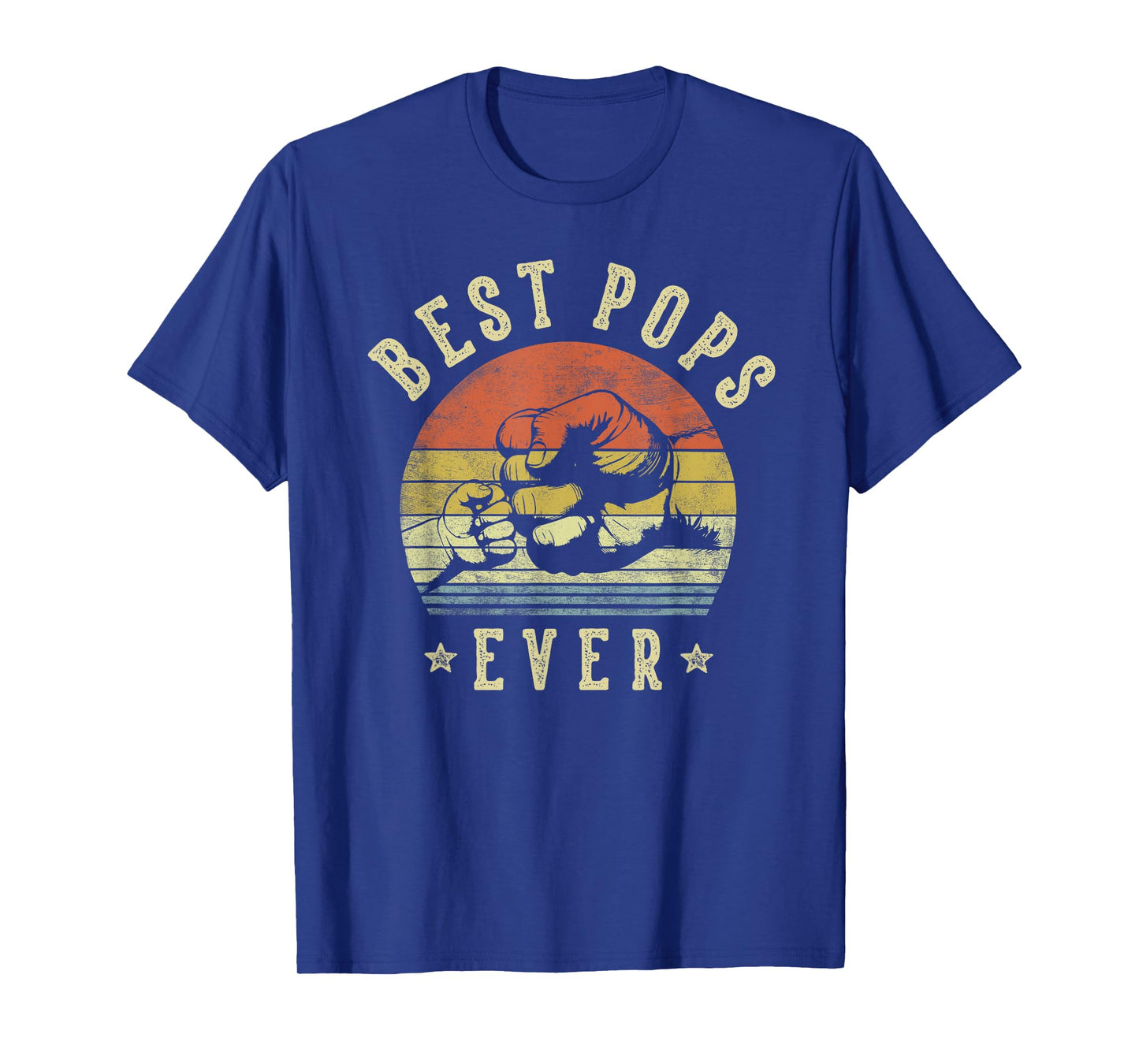 Best Pops Ever - Retro Fist Bump Vintage Design Pops T-Shirt