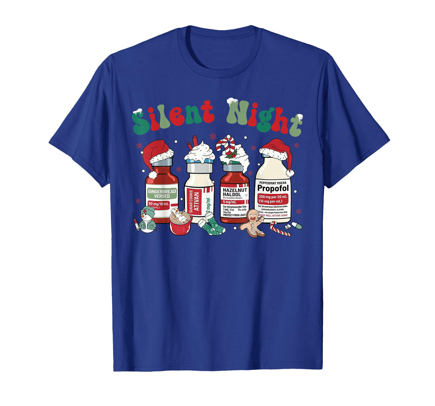 Funny Christmas Nurse Medical Christmas icu nicu RN ER Nurse T-Shirt
