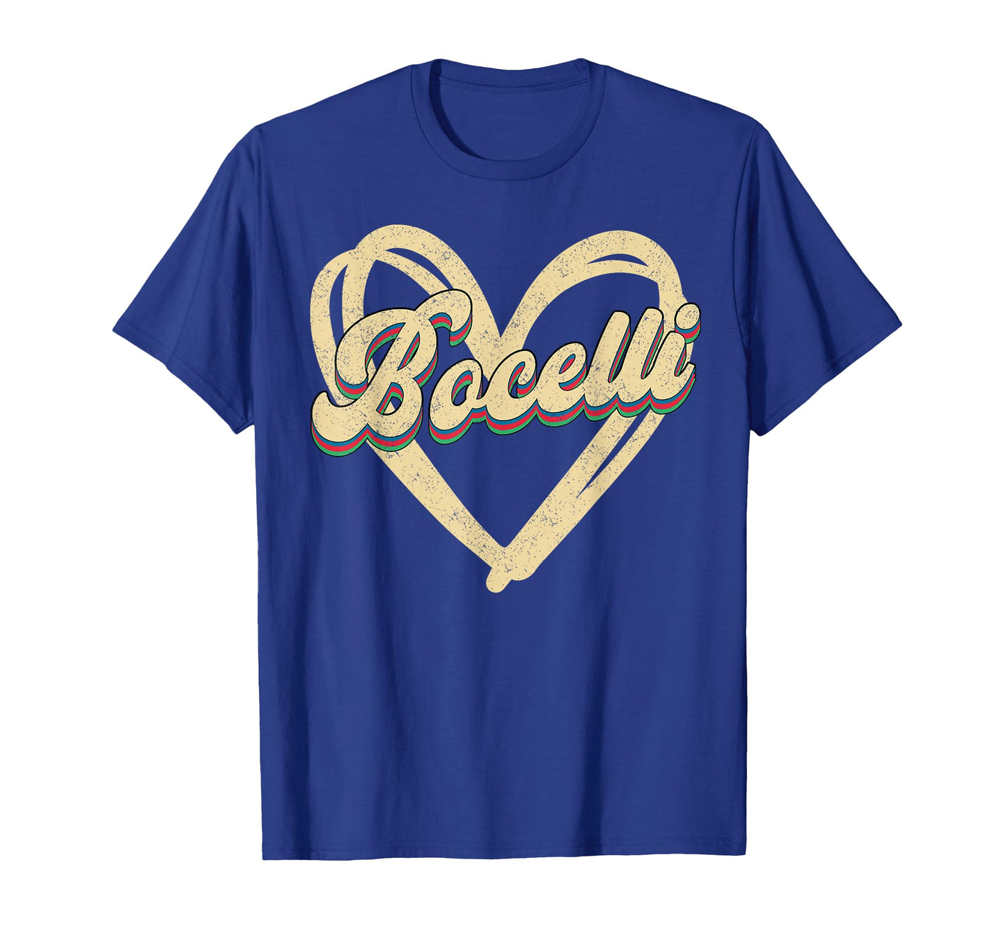 Bocelli Family Name I Love Bocelli Personalized Vintage T-Shirt