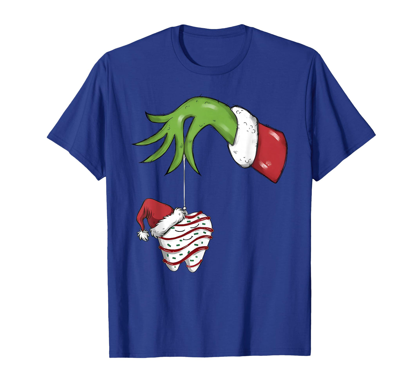Tooth Dentist Dental Assistant Teeth Christmas Santa Squad T-Shirt