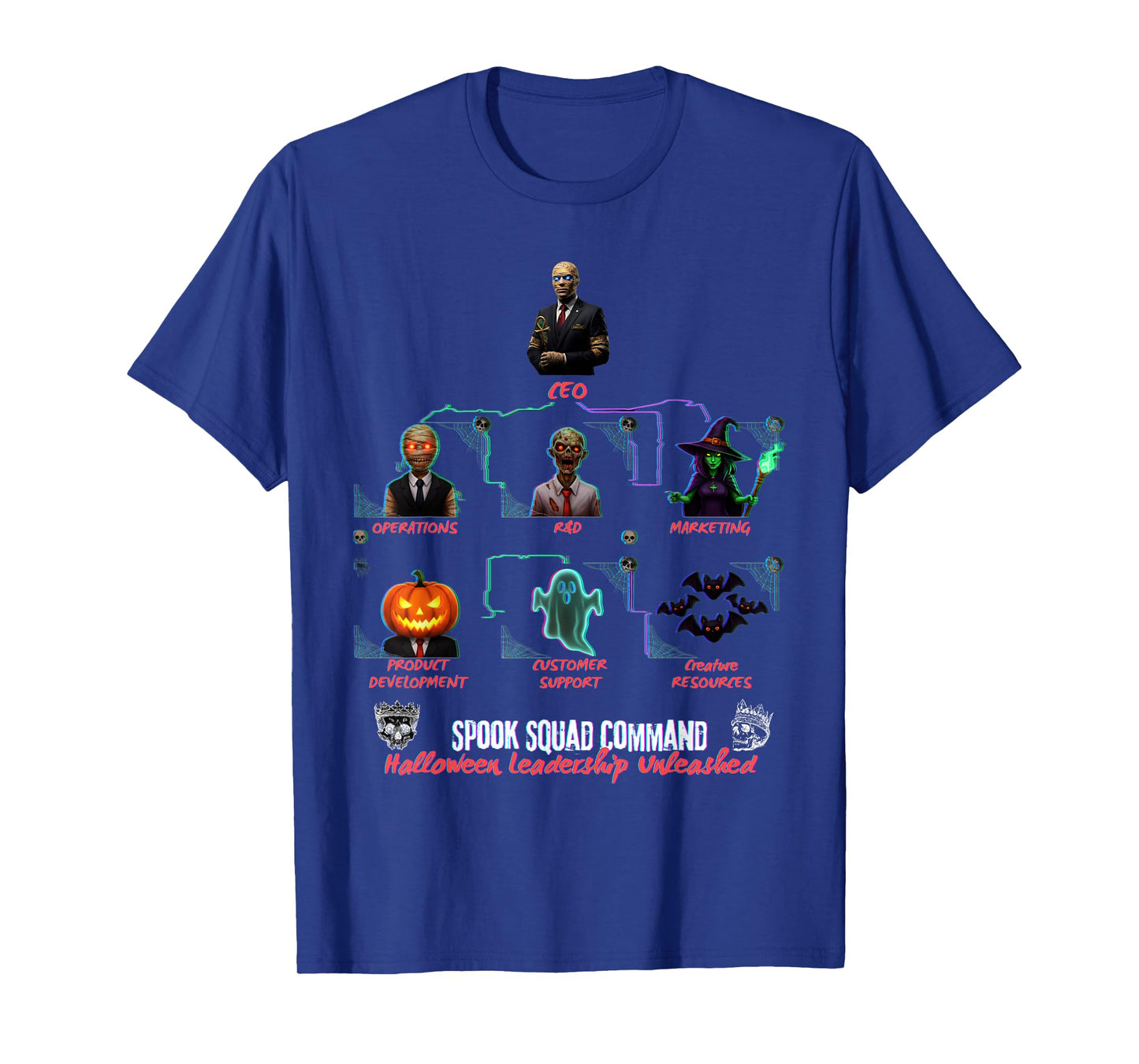Halloween Leadership Unleashed Spook Squad Team Funny Costum T-Shirt