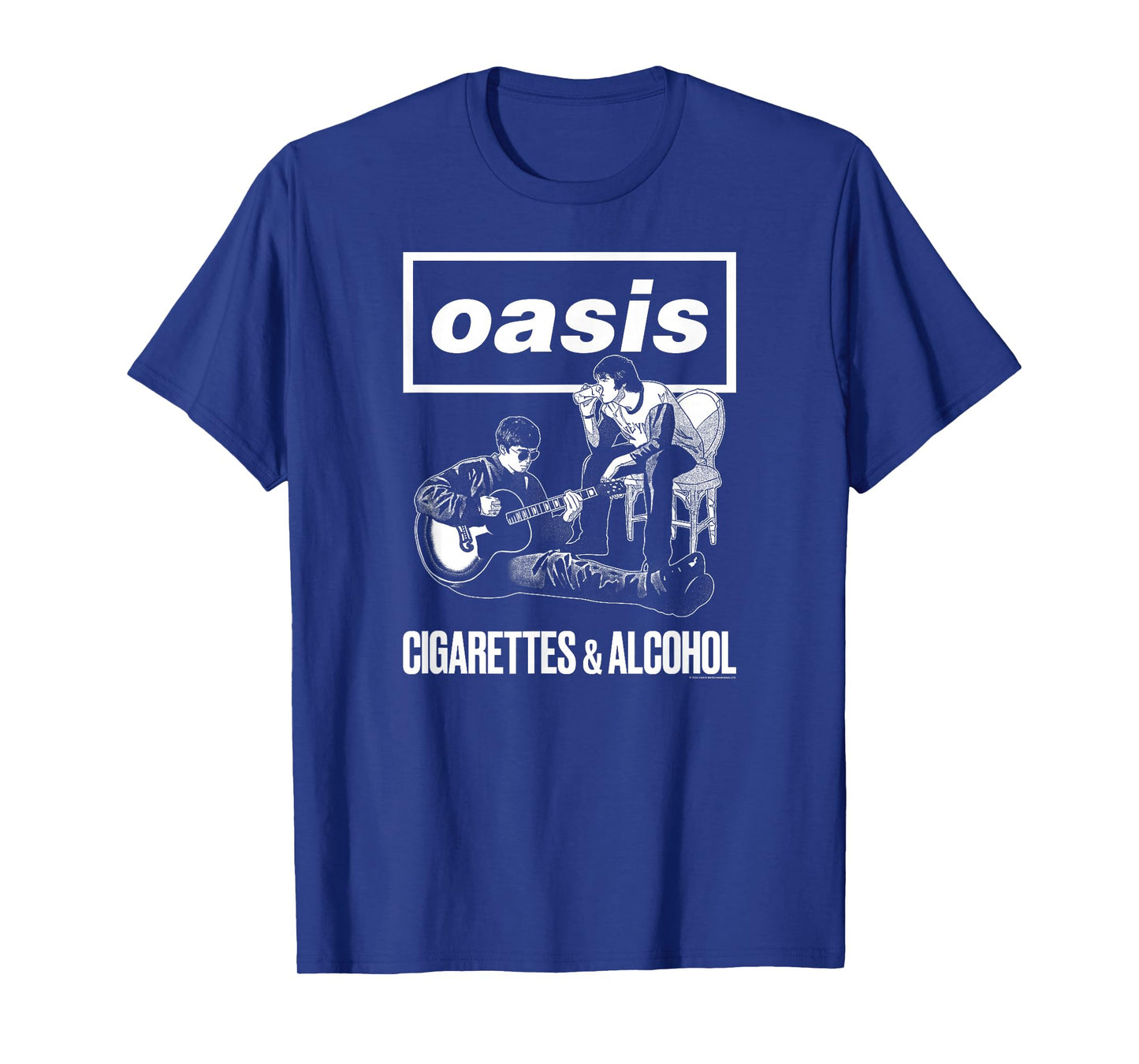 Oasis Black Unisex Classic T-Shirt - Cigarettes And Alcohol