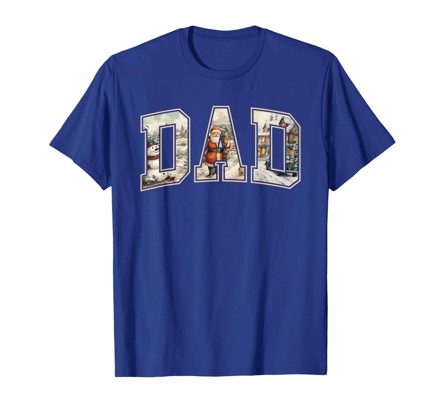 Dad Christmas Vintage Xmas Dad Family Matching Pajamas T-Shirt