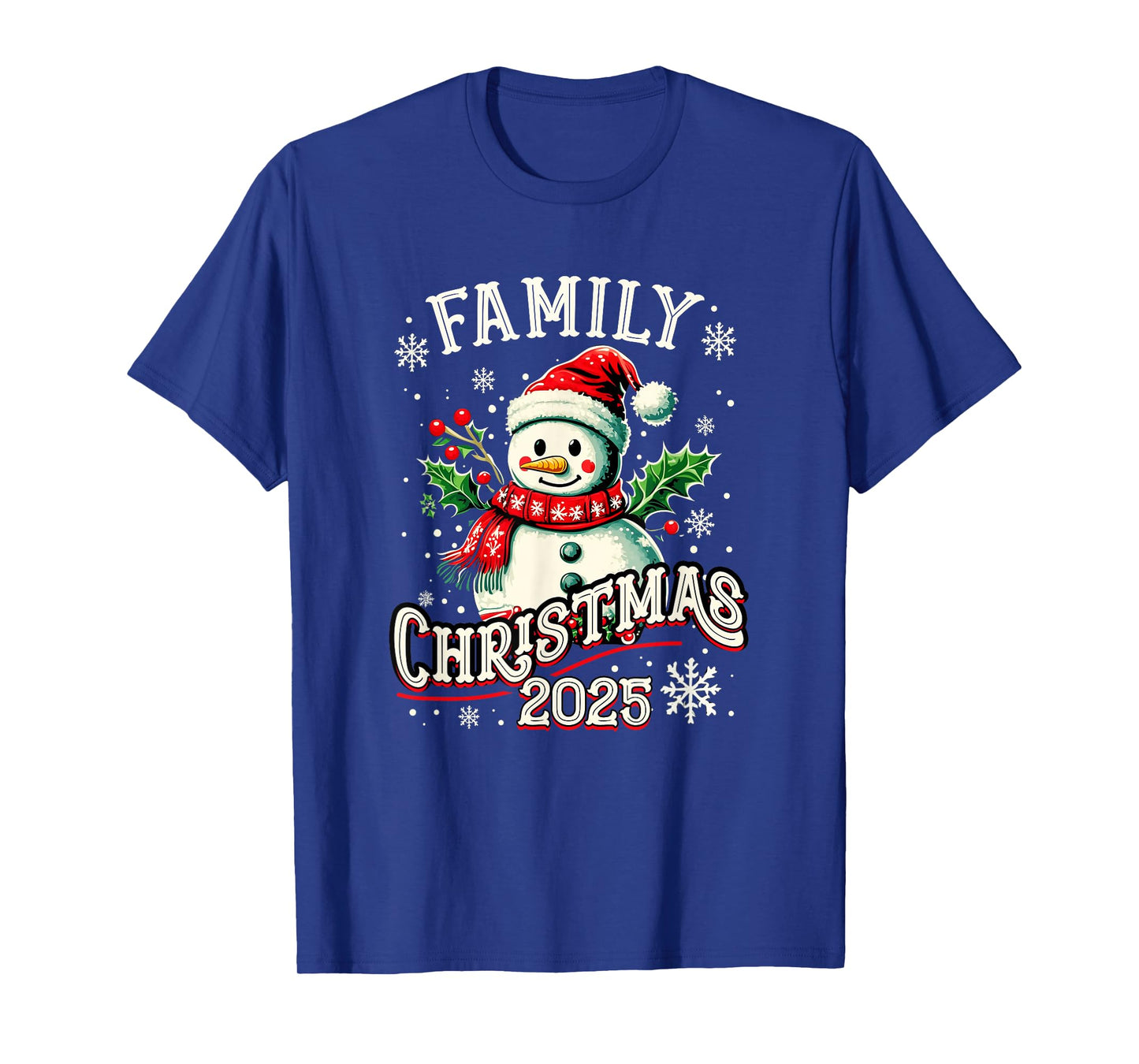 Family Christmas 2025 Snowman Family Matching Christmas Xmas T-Shirt