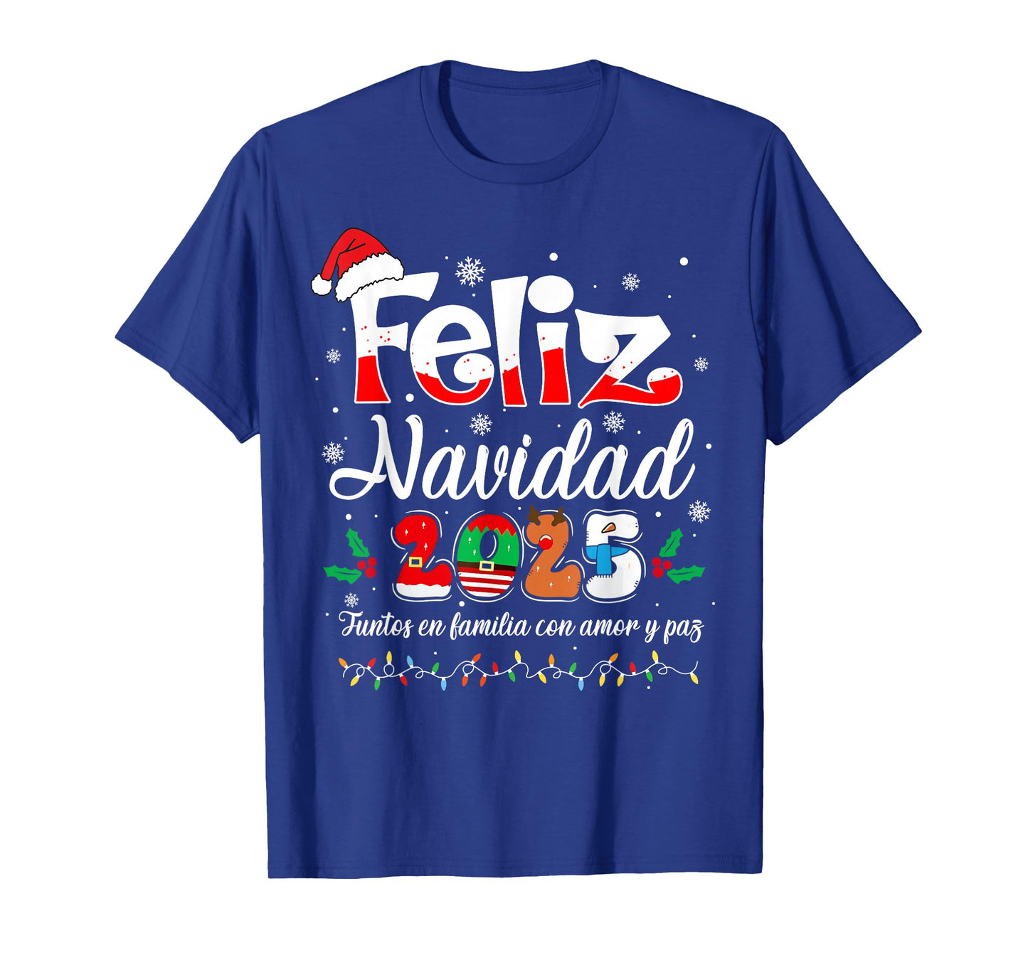 Feliz Navidad 2025 Matching Family Spanish Christmas Mexican T-Shirt