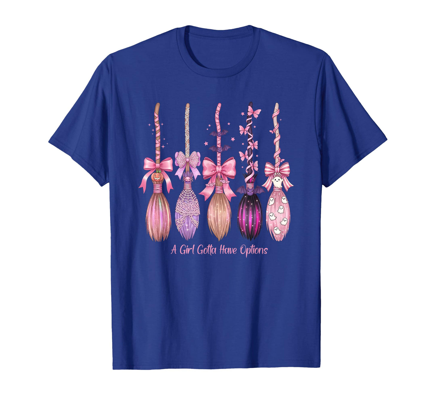 A Girl Gotta Have Options, Pink Coquette Girly Halloween T-Shirt