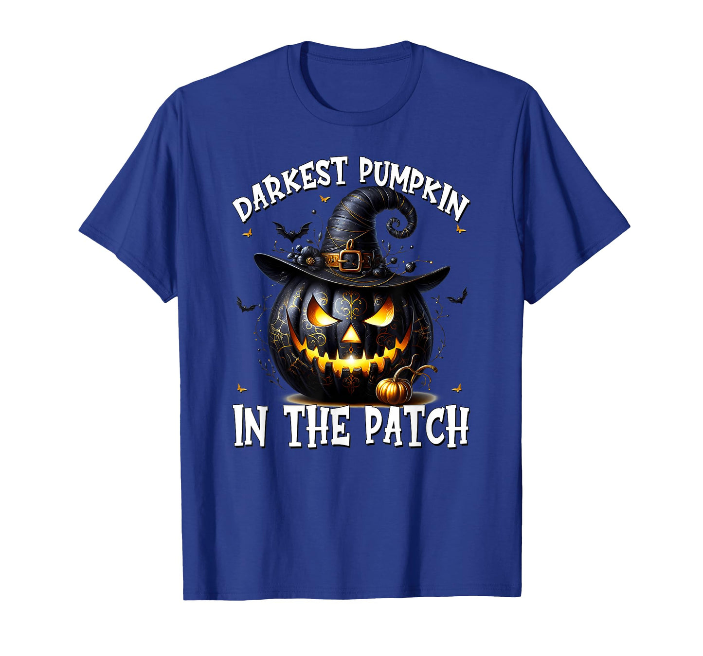 Halloween Gothic Graphic for Women Men Black Pumpkin Face T-Shirt