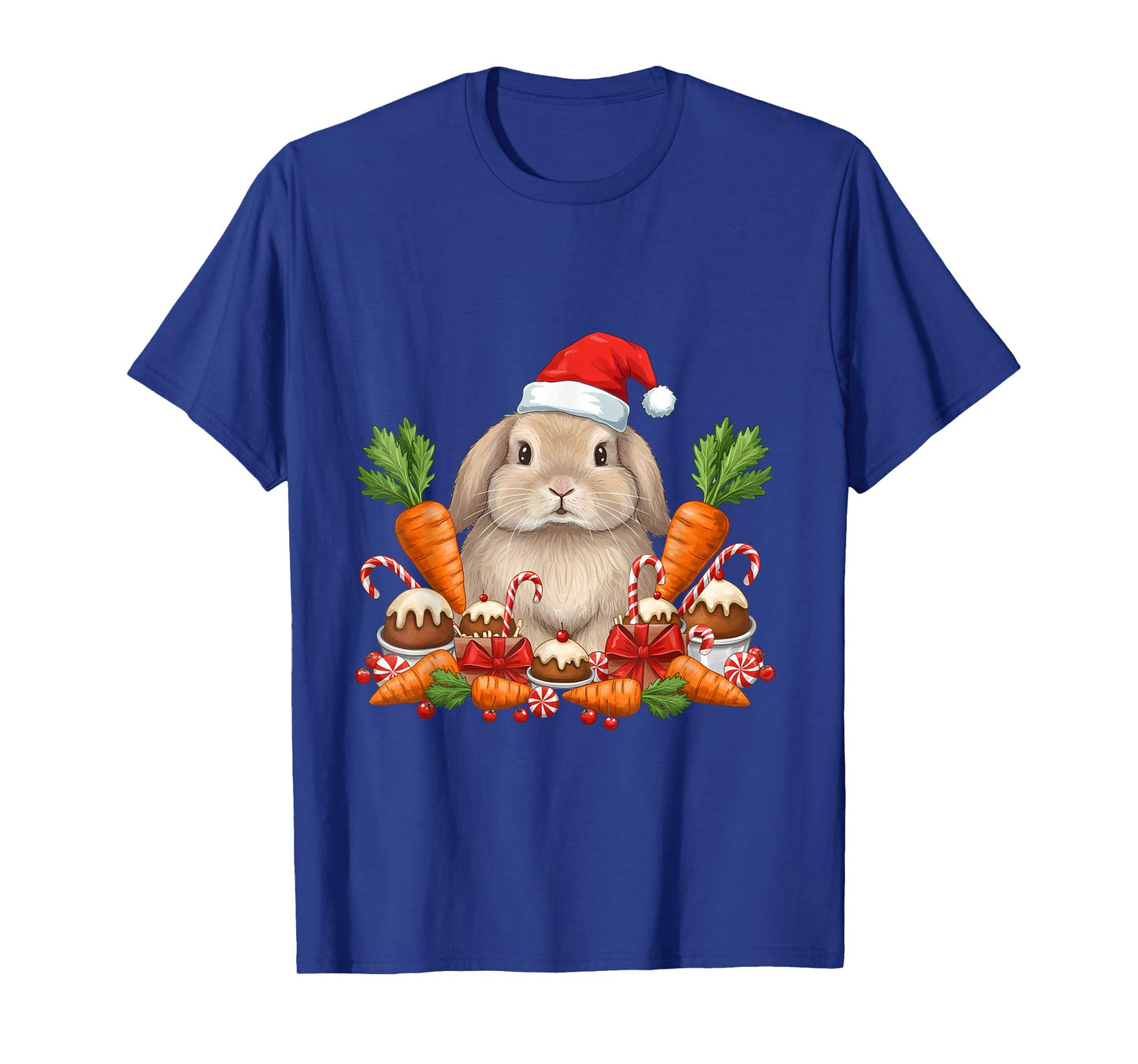 Cute Bunny Christmas Rabbit Holliday T-Shirt
