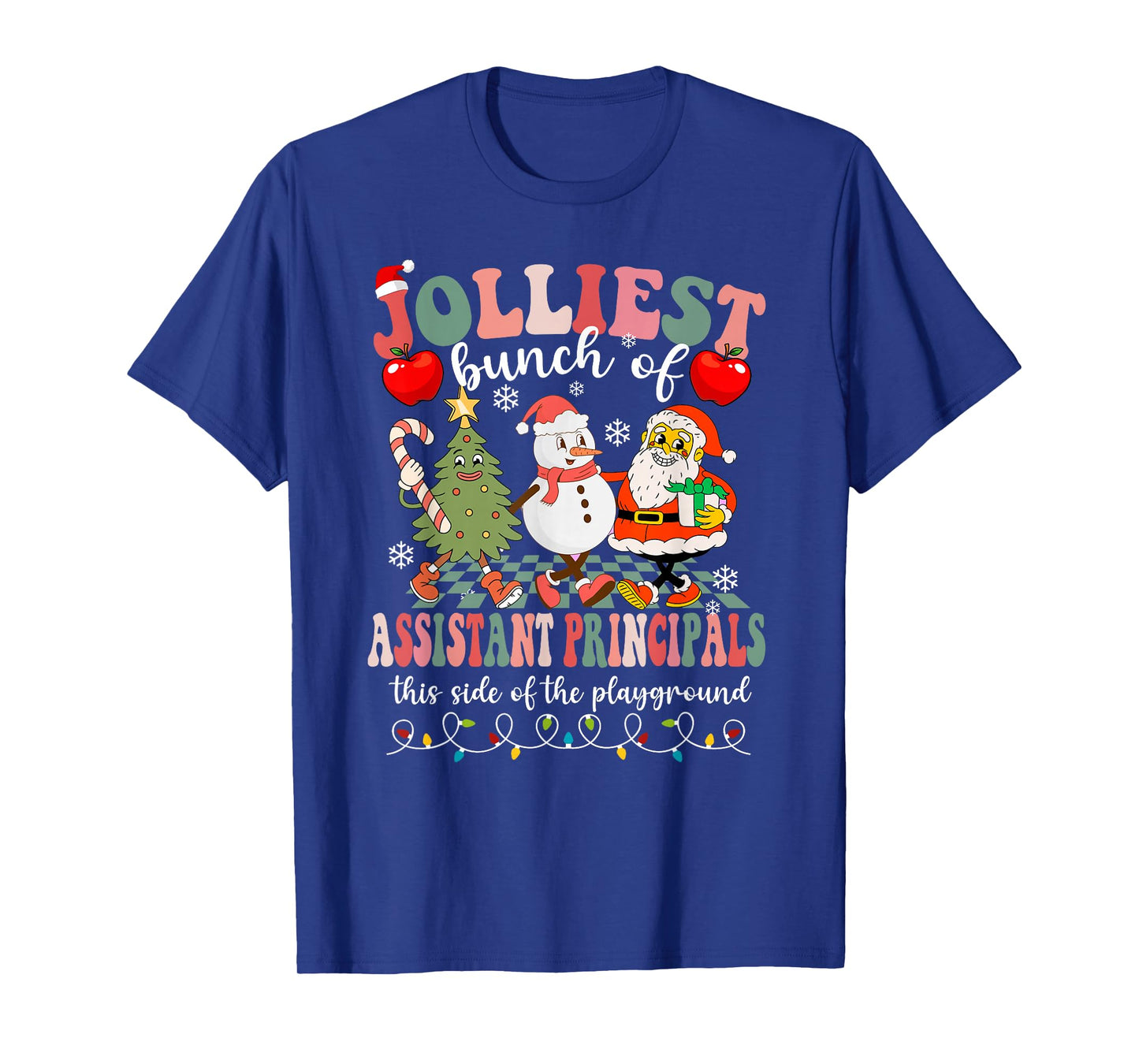Funny Christmas Xmas Jolliest Bunch of Assistant Principals T-Shirt
