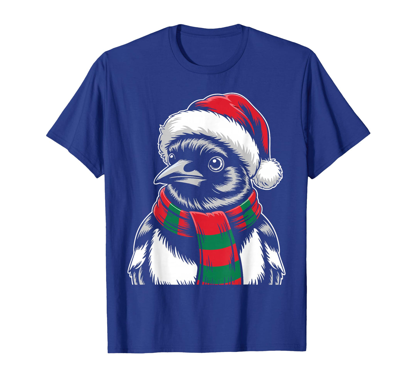Magpie Xmas Santa Hat Scarf Christmas Costume T-Shirt