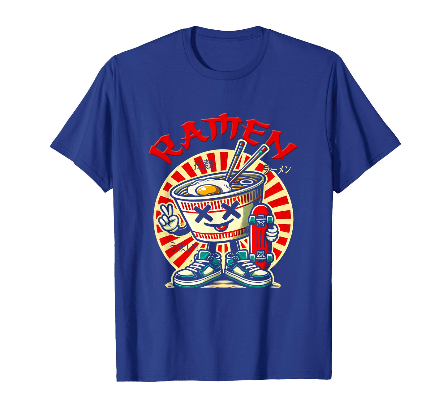 Cute Ramen Skater Tee Kawaii Anime Skateboard Lover Teens T-Shirt