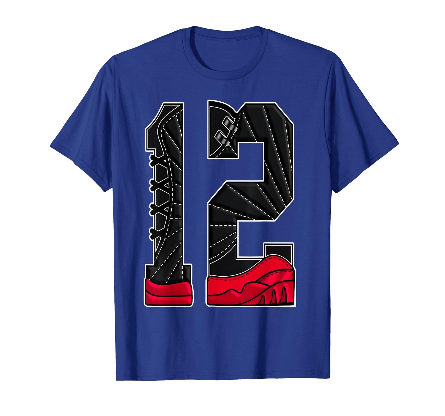 Number 12 Flu Game 12s Retro Matching Tee For Men Women T-Shirt