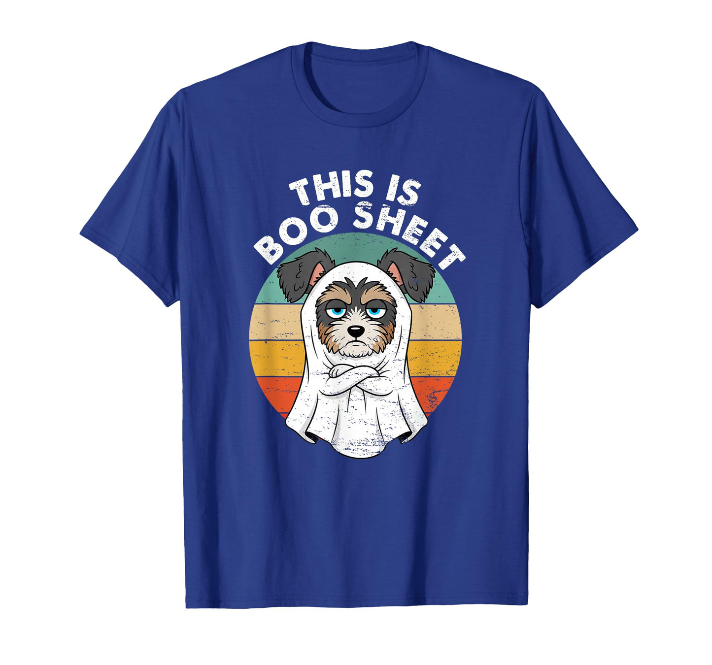This is Boo Sheet Yorkshire Dog Retro Halloween Funny Dog T-Shirt