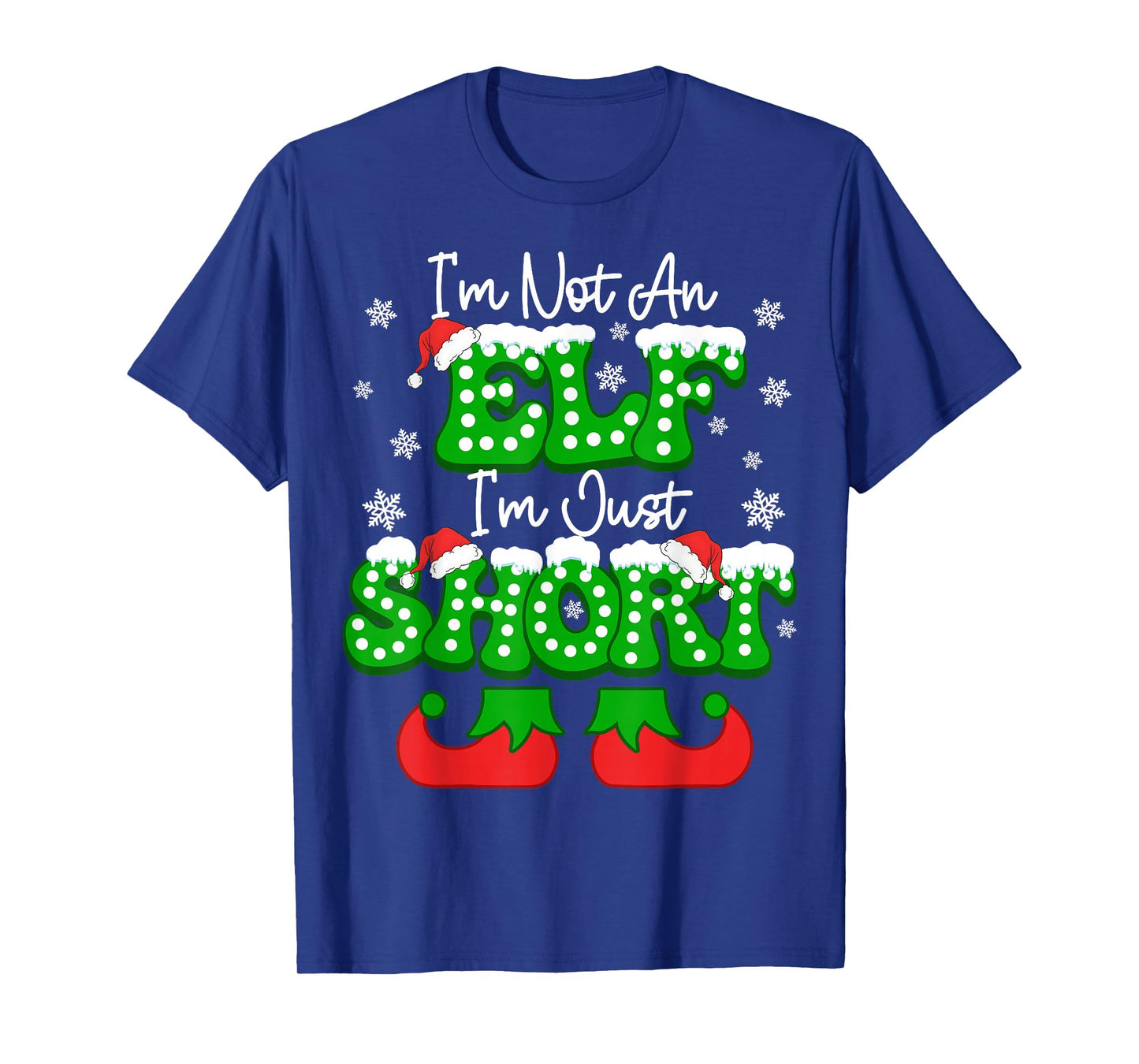 I'm Not an Elf Just Short Funny Christmas Humor Xmas PJ T-Shirt