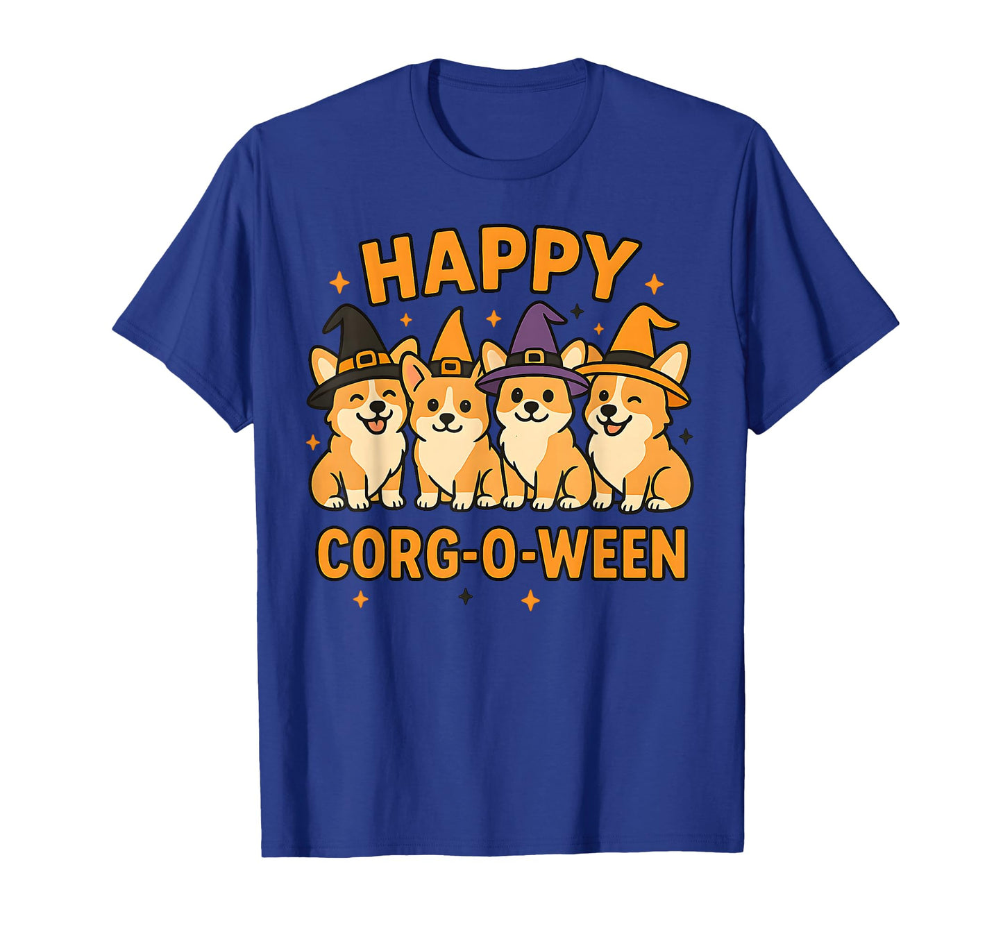 Happy Corgi Halloween Cute Witch Dog Lover Apparel T-Shirt