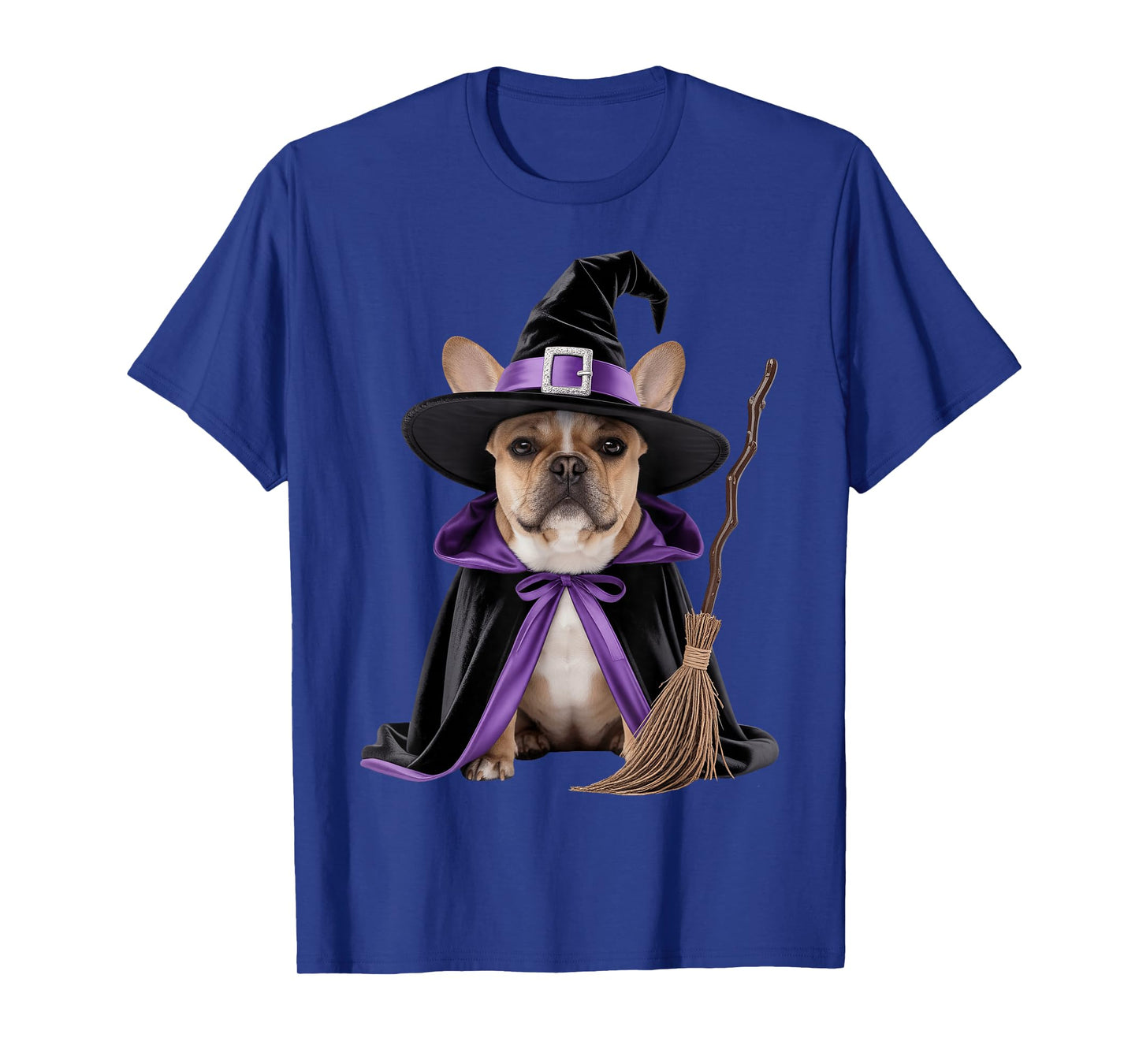 French Bulldog Witch Halloween T-Shirt